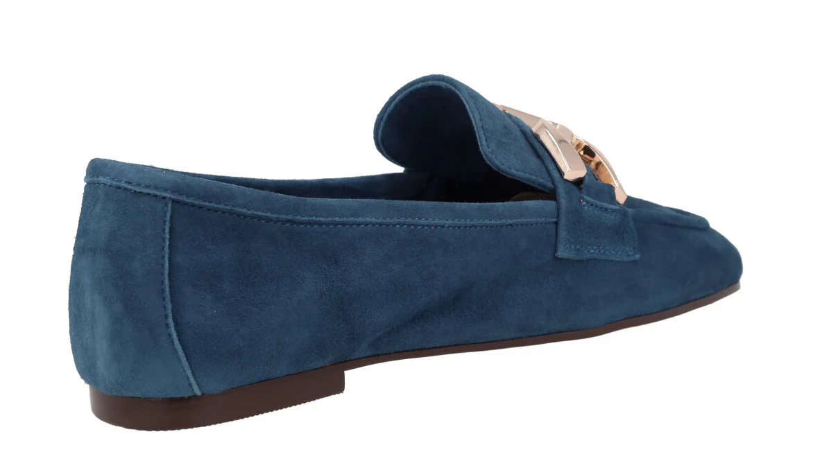 Mocasines de ante con adorno metálico para mujer Frida - Image 4