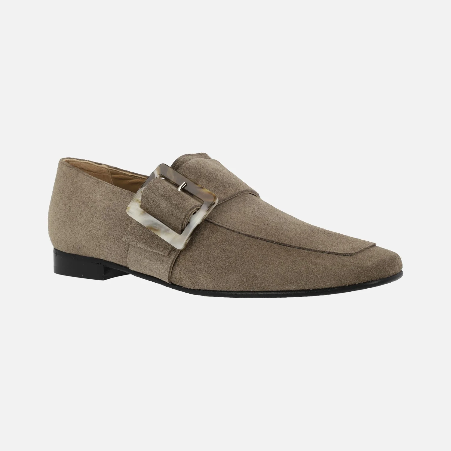 Mocasines de ante con maxi hebilla de carey - Image 7