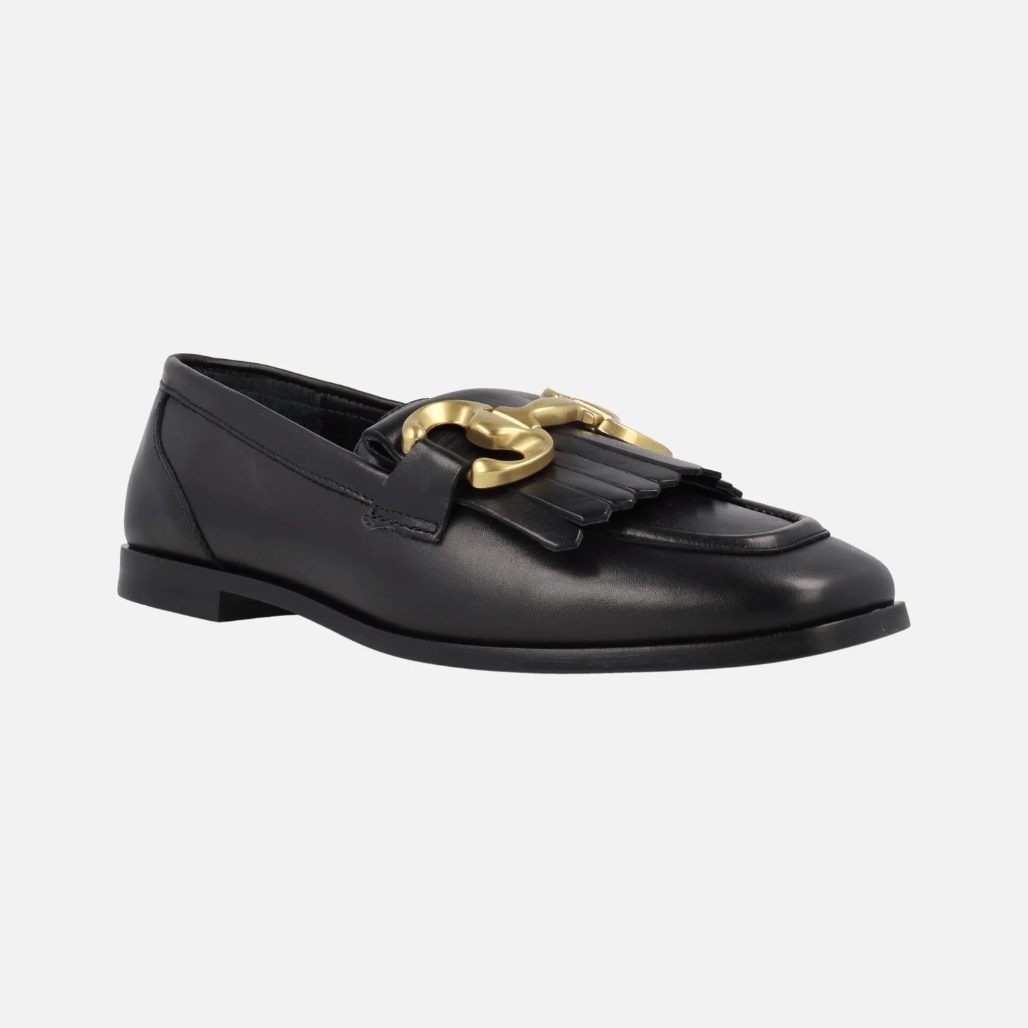 Mocasines de piel Alpe New Roma con detalle de flecos y adorno metálico - Image 7
