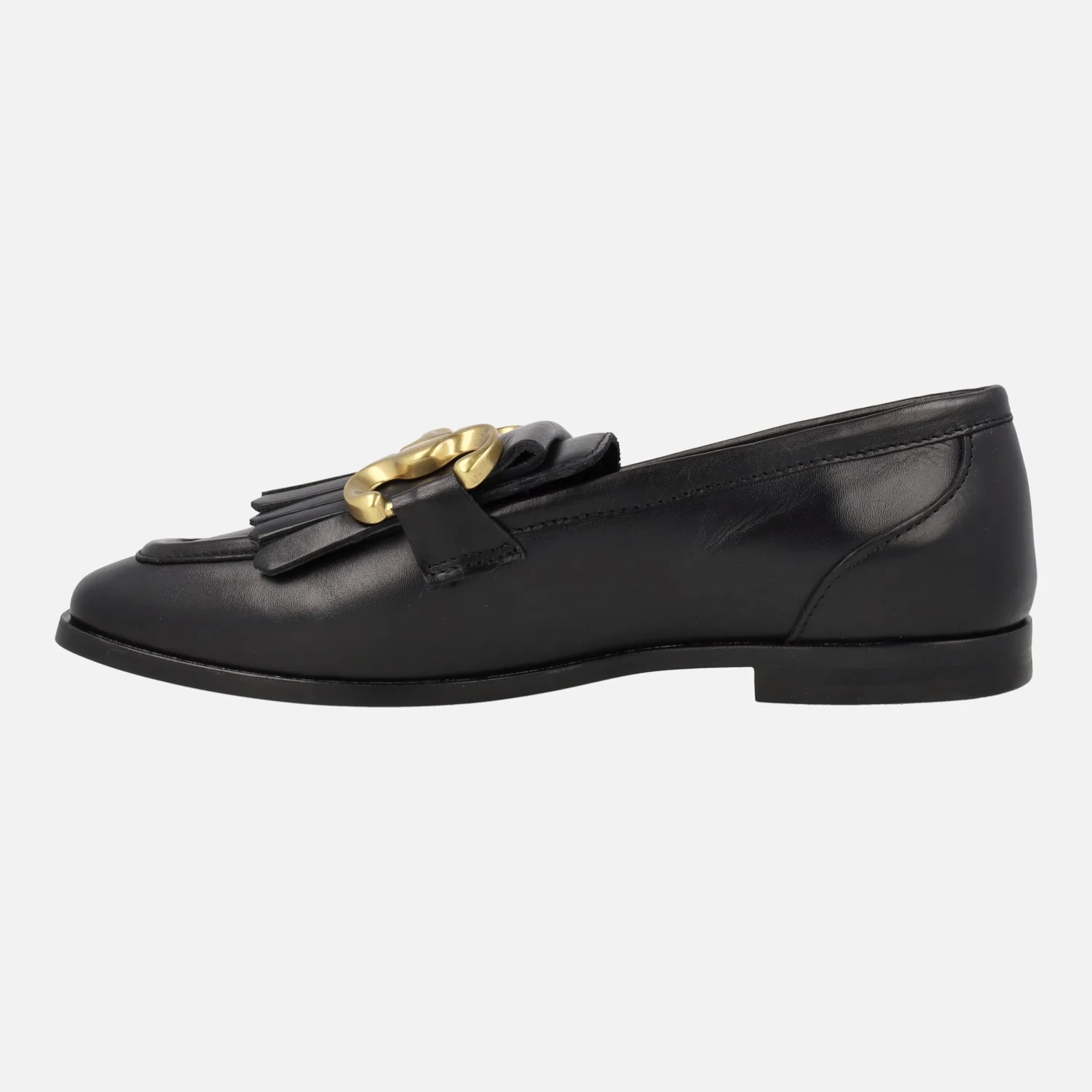 Mocasines de piel Alpe New Roma con detalle de flecos y adorno metálico - Image 9