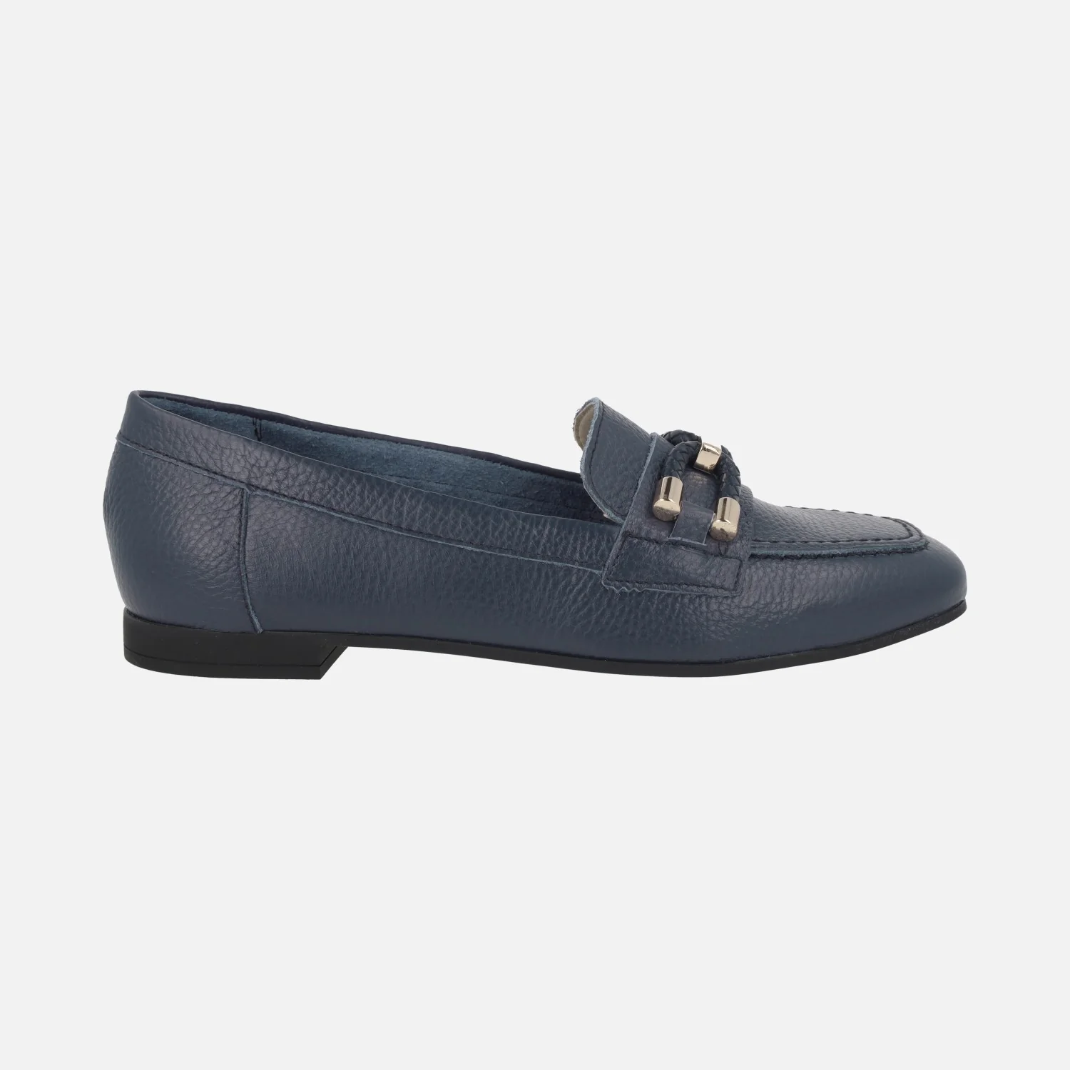 Mocasines de piel con adorno en la pala
