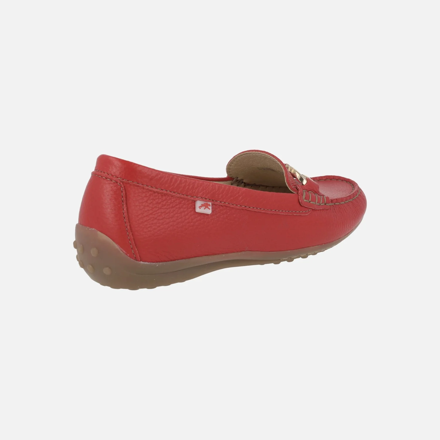 Mocasines de piel con adorno metálico dorado Bruni - Image 10