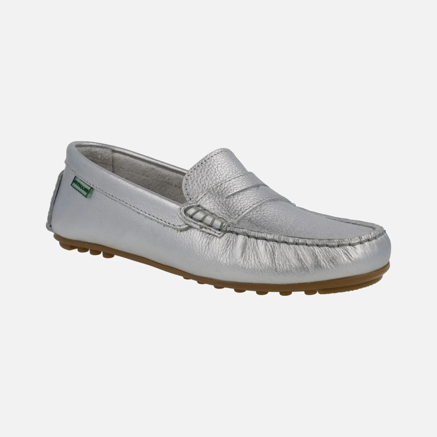 Mocasines de piel con antifaz y piso de goma - Image 2