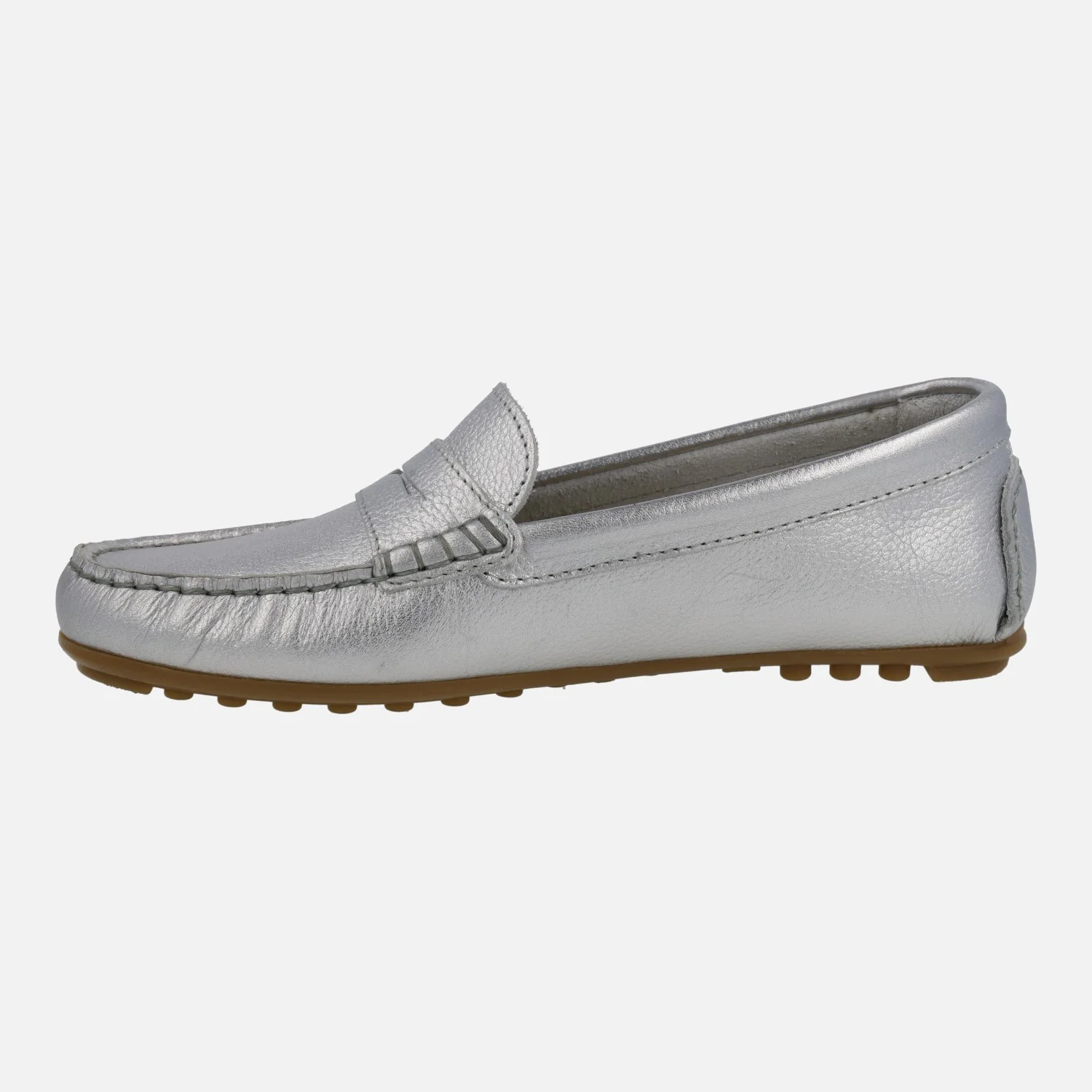 Mocasines de piel con antifaz y piso de goma - Image 3