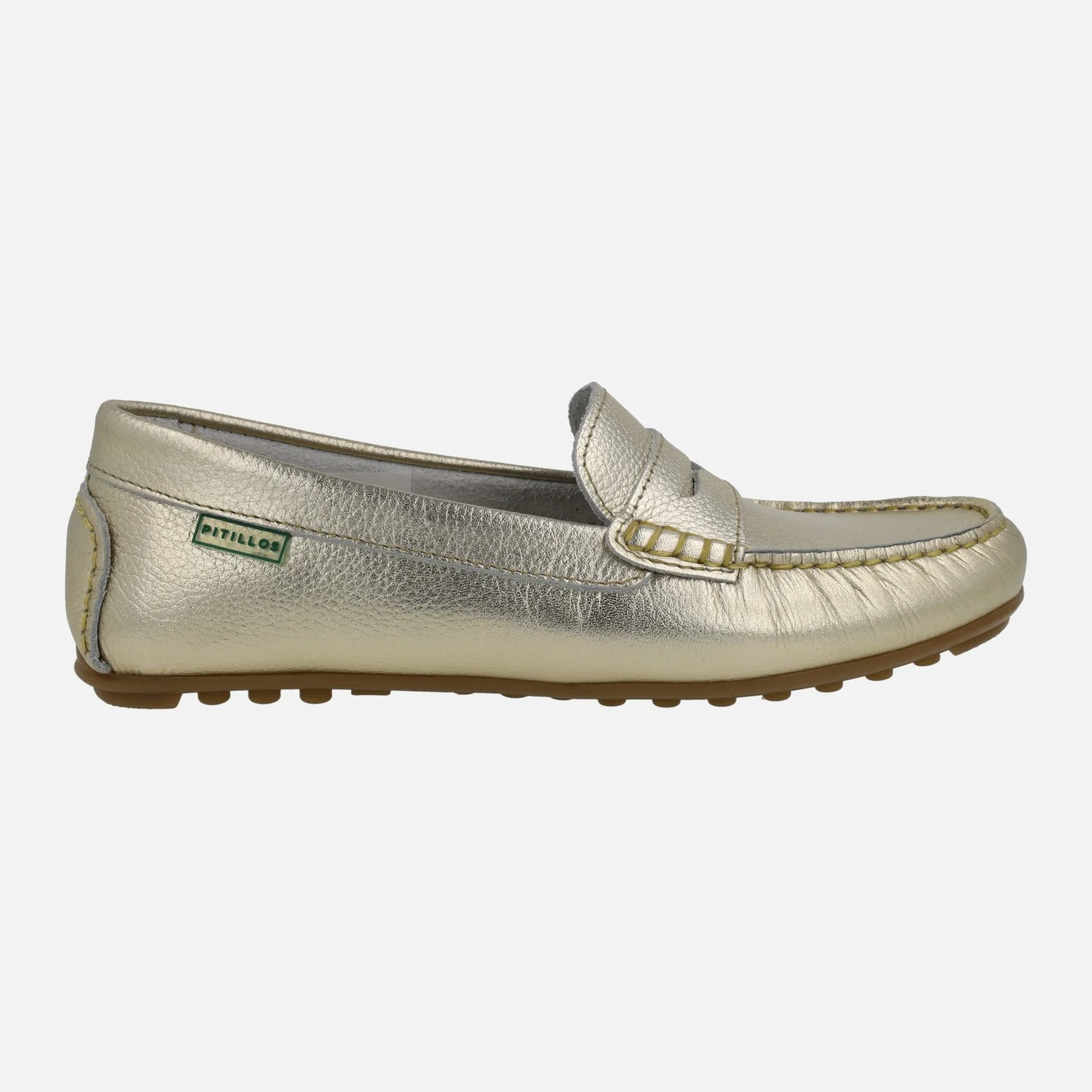 Mocasines de piel con antifaz y piso de goma - Image 6