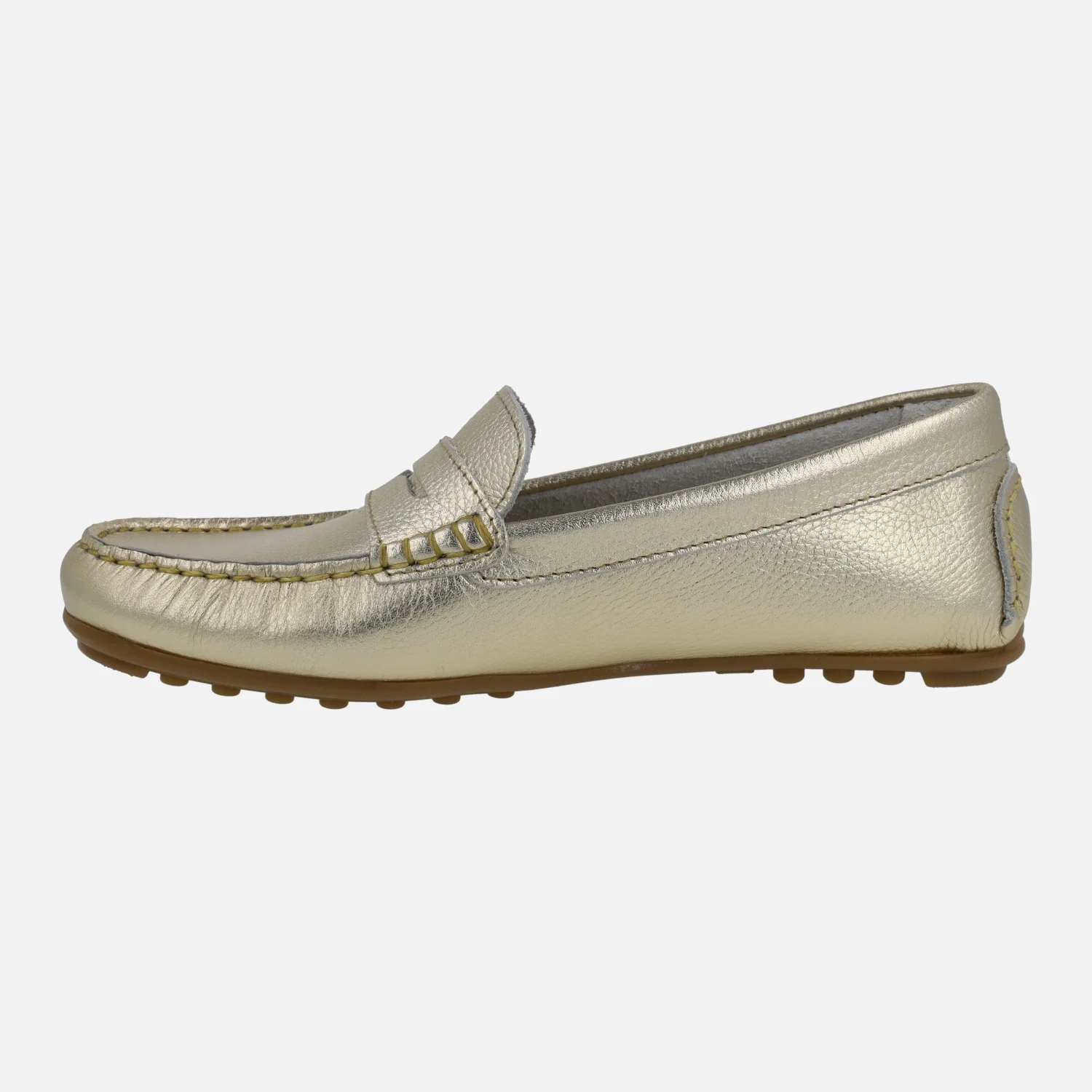 Mocasines de piel con antifaz y piso de goma - Image 8