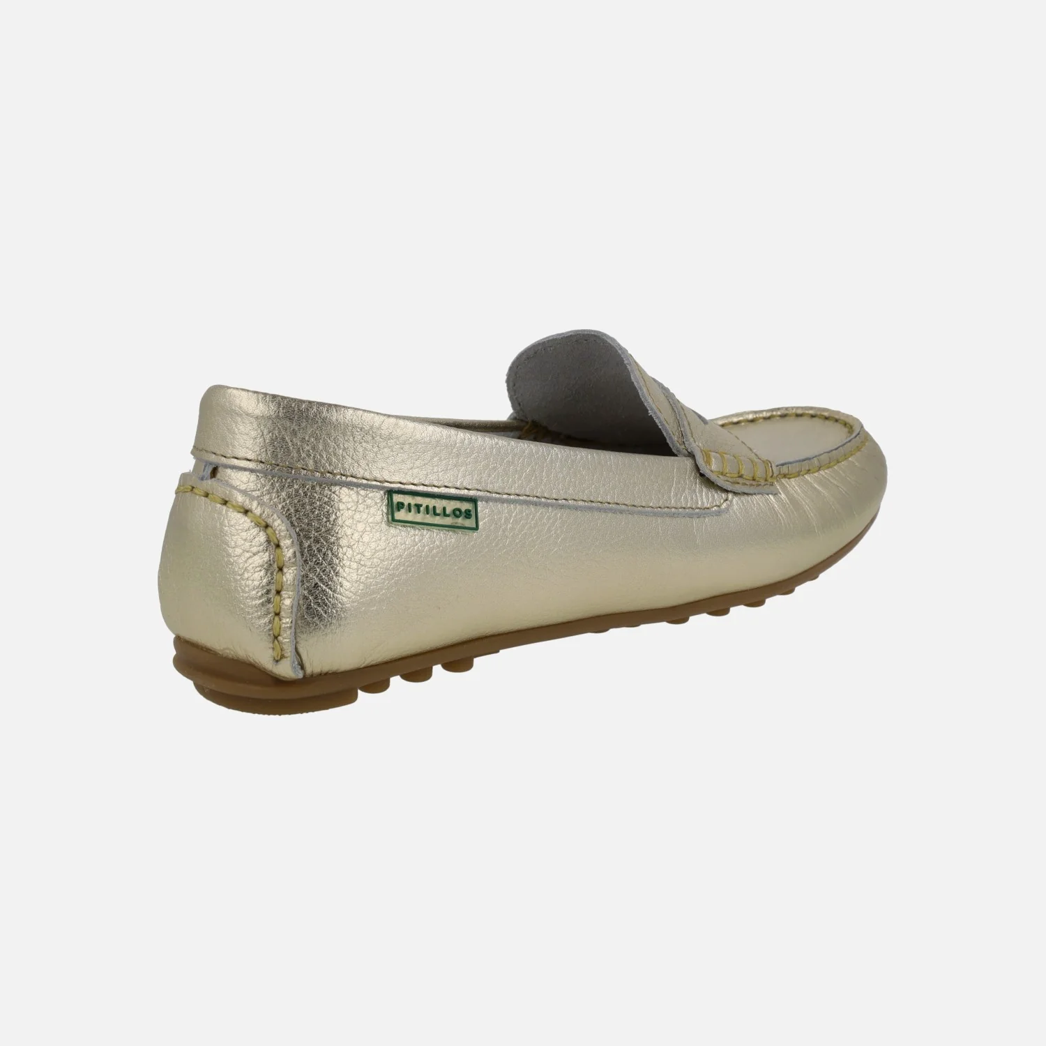 Mocasines de piel con antifaz y piso de goma - Image 9