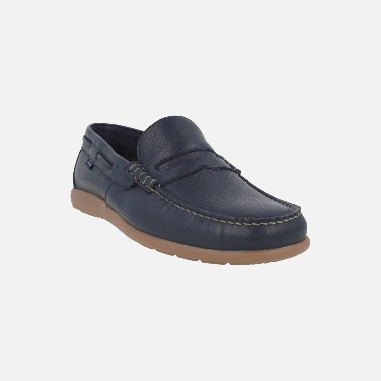 Mocasines de piel estilo náuticos con antifaz Mediterrani - Image 8