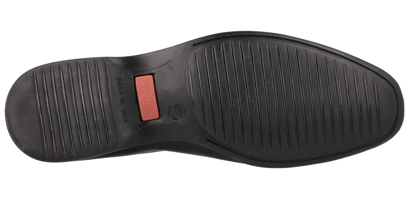 Mocasines de piel para hombre con piso fino de goma - Image 10