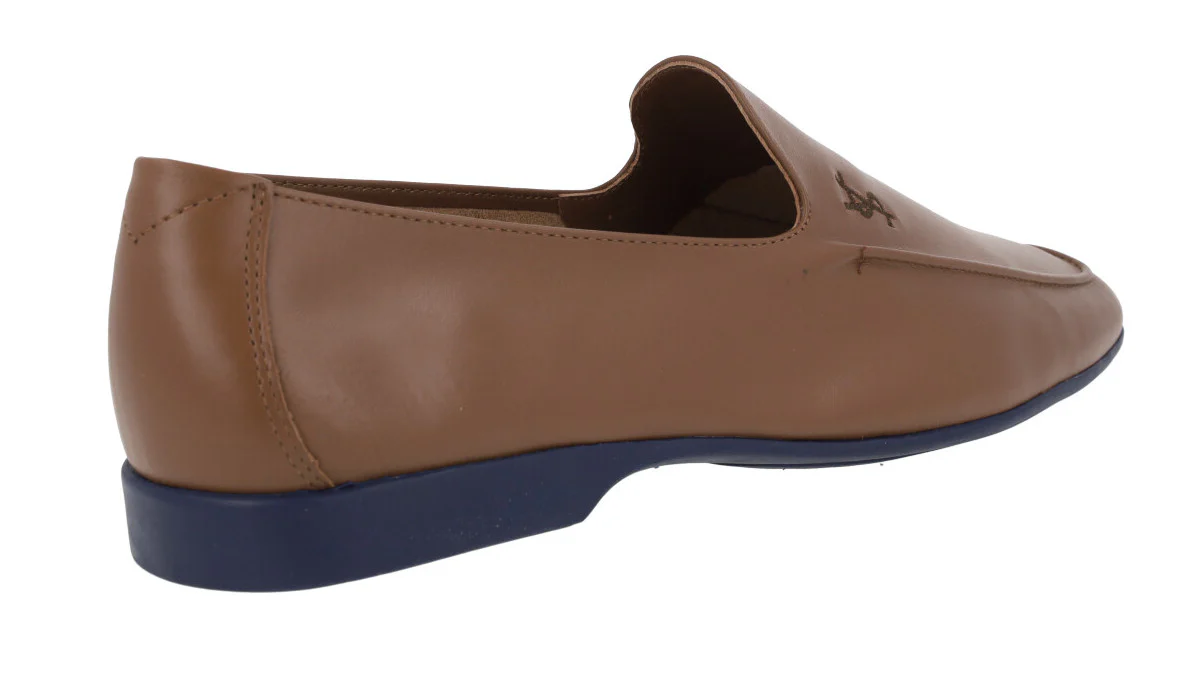 Mocasines de piel para hombre con piso fino de goma - Image 4
