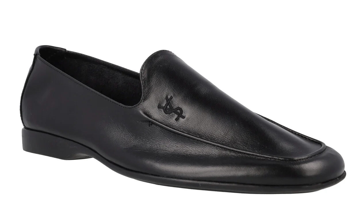Mocasines de piel para hombre con piso fino de goma - Image 7