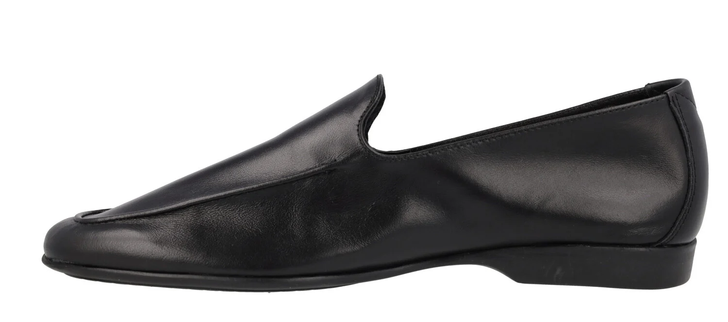 Mocasines de piel para hombre con piso fino de goma - Image 8