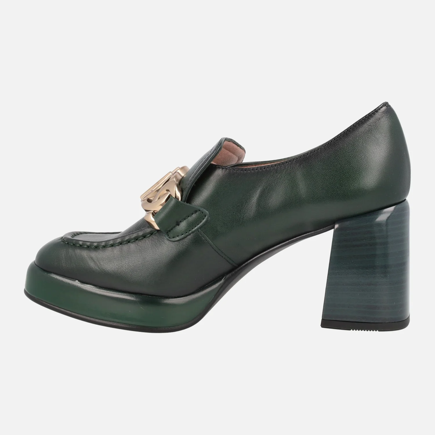 Mocasines de piel Tokio con tacón alto y plataforma - Image 4