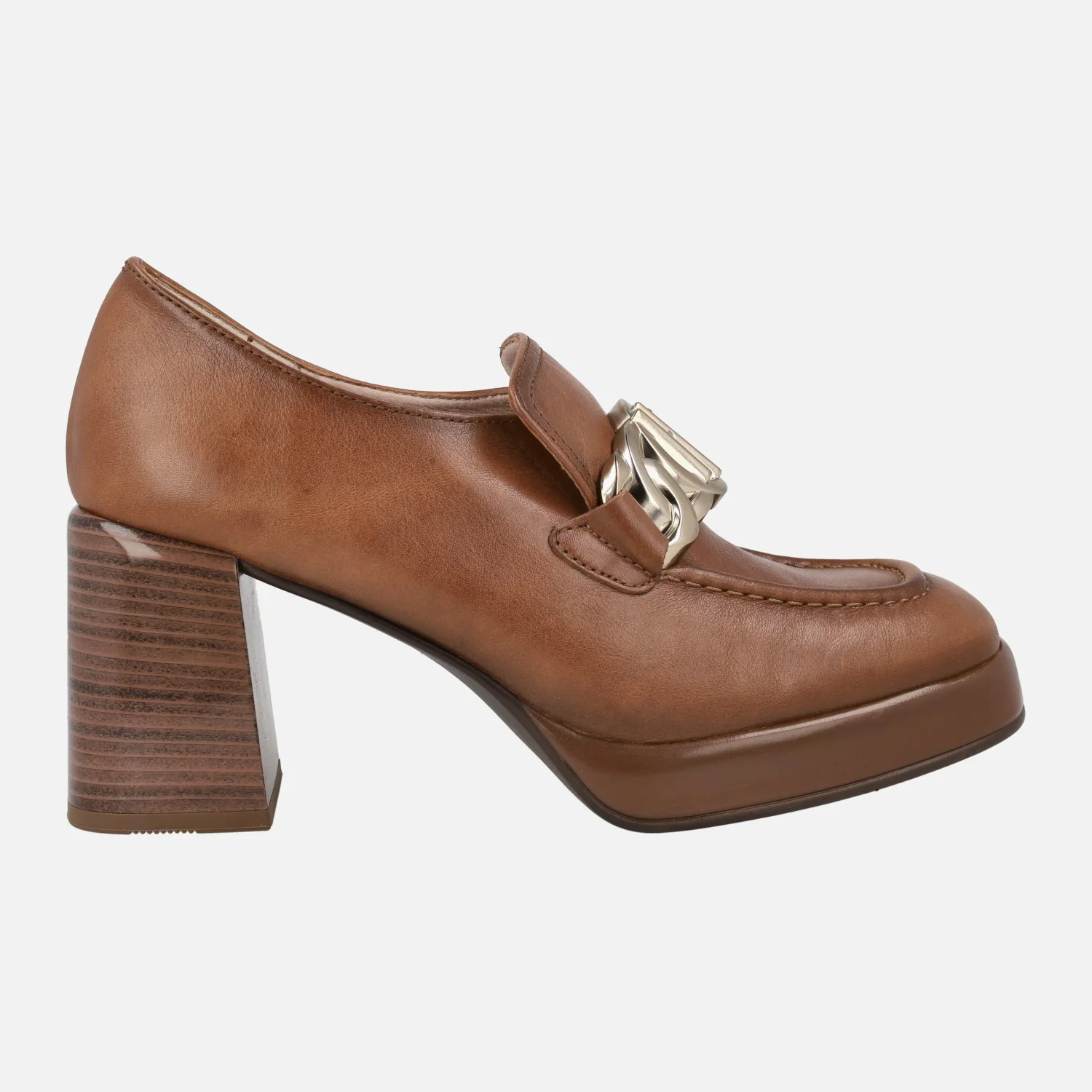 Mocasines de piel Tokio con tacón alto y plataforma - Image 6