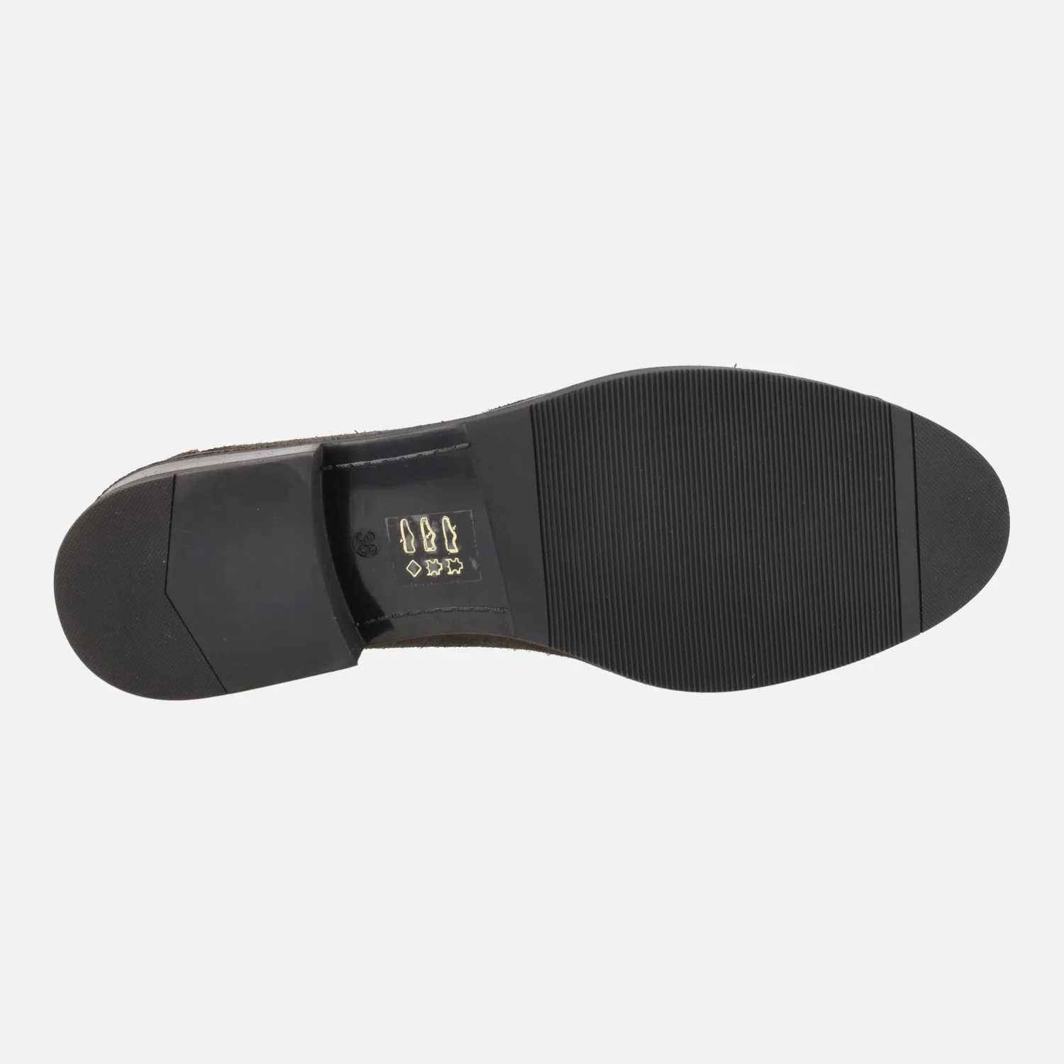 Mocasines de serraje con adorno metálico dorado - Image 10