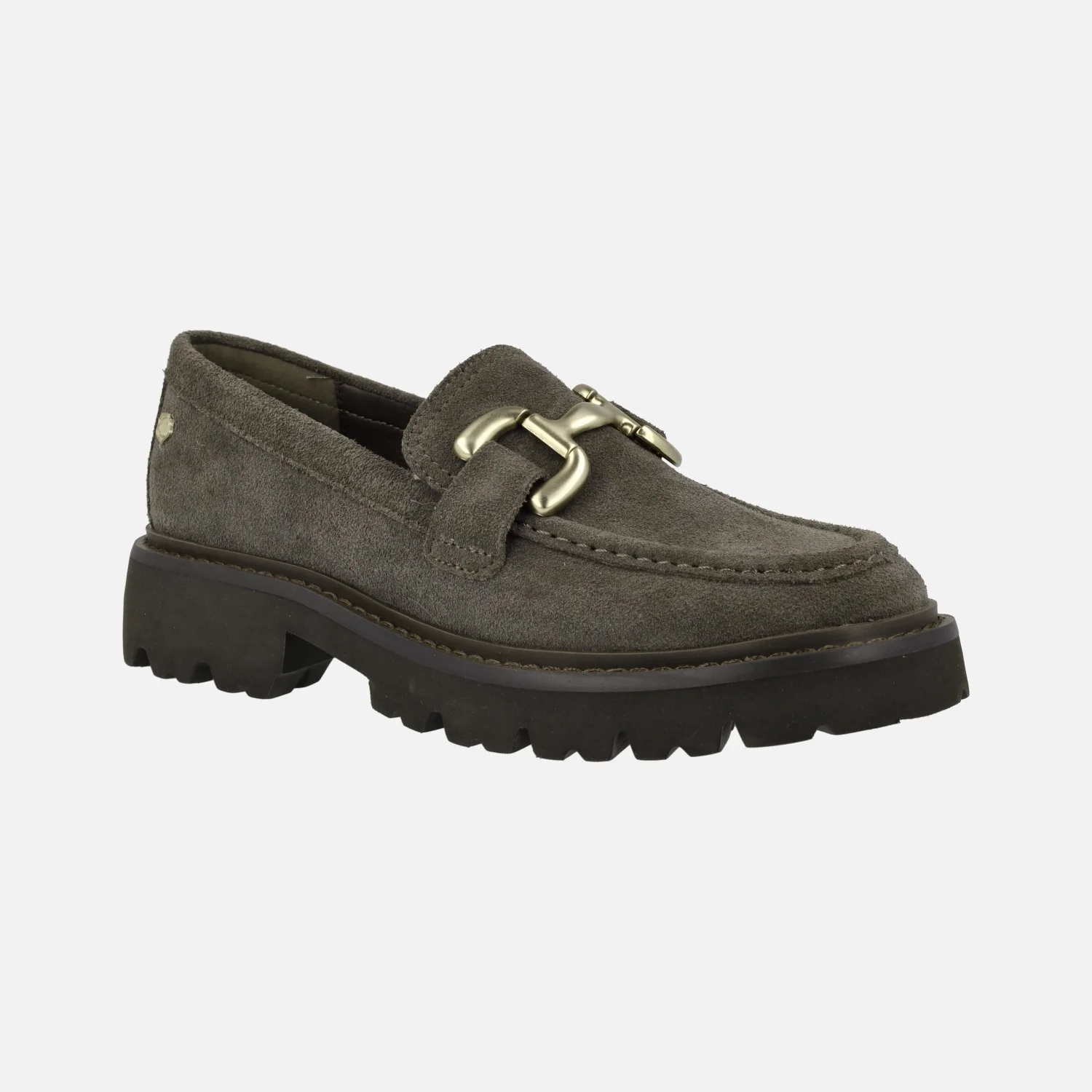 Mocasines de serraje con piso track y adorno Carmela - Image 2