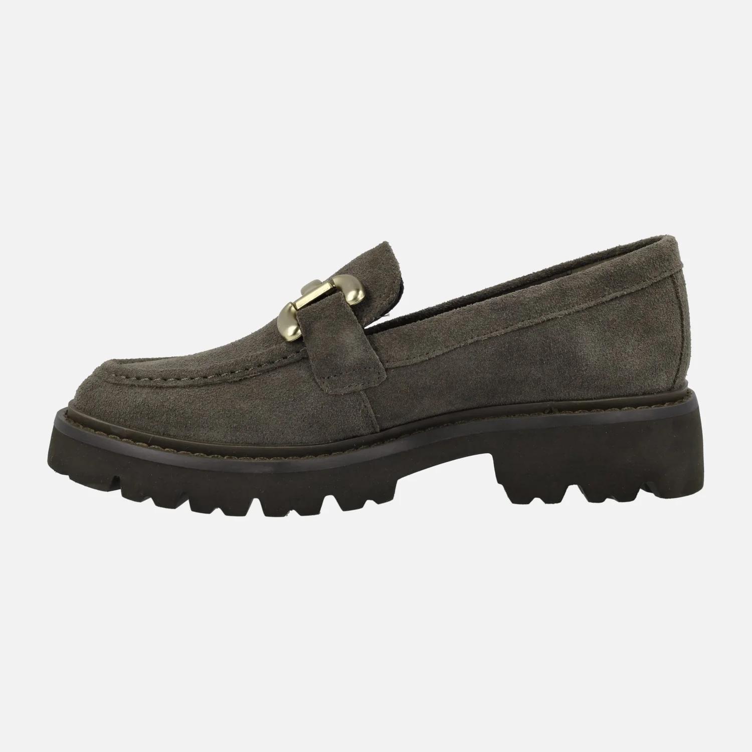 Mocasines de serraje con piso track y adorno Carmela - Image 4