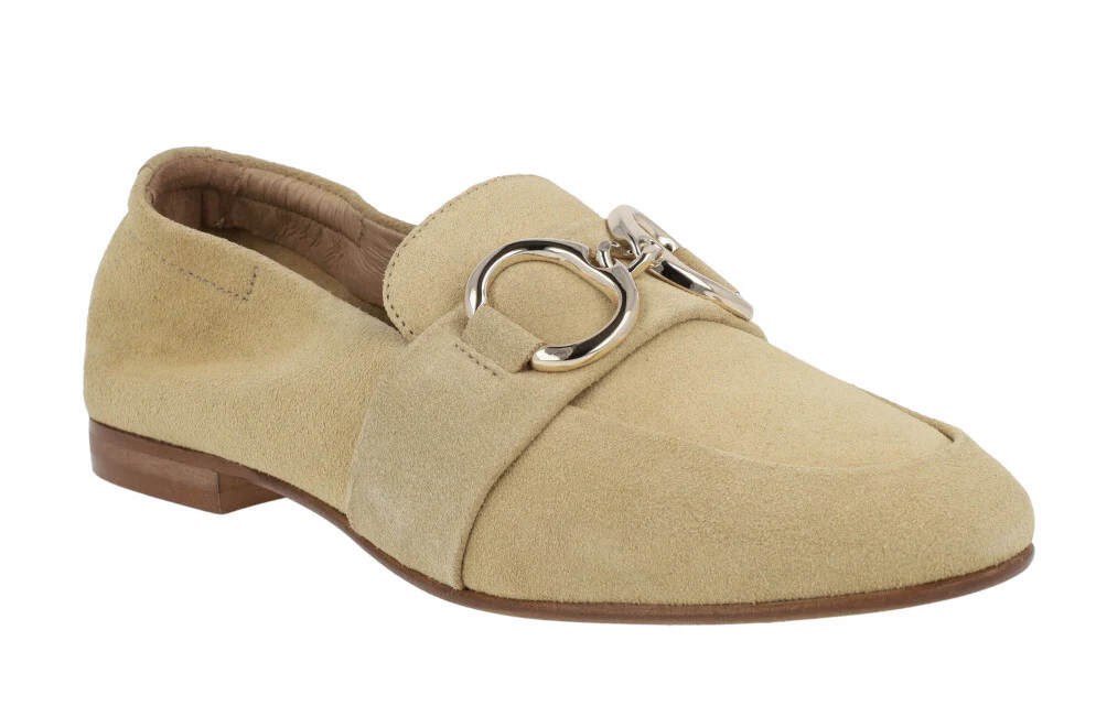 Mocasines de serraje para mujer con adorno metálico - Image 6
