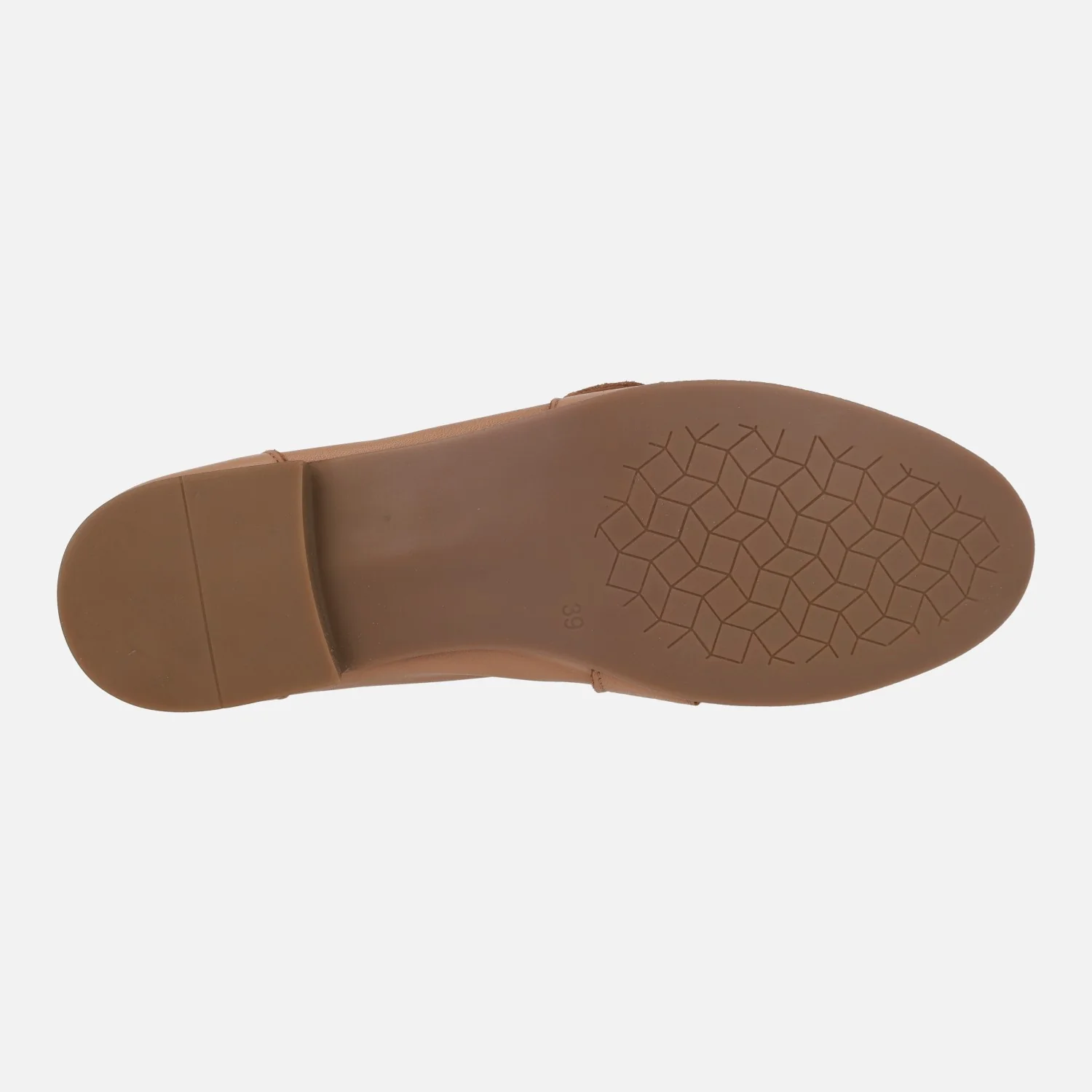 Mocasines en piel camel con adorno de hebilla - Image 5