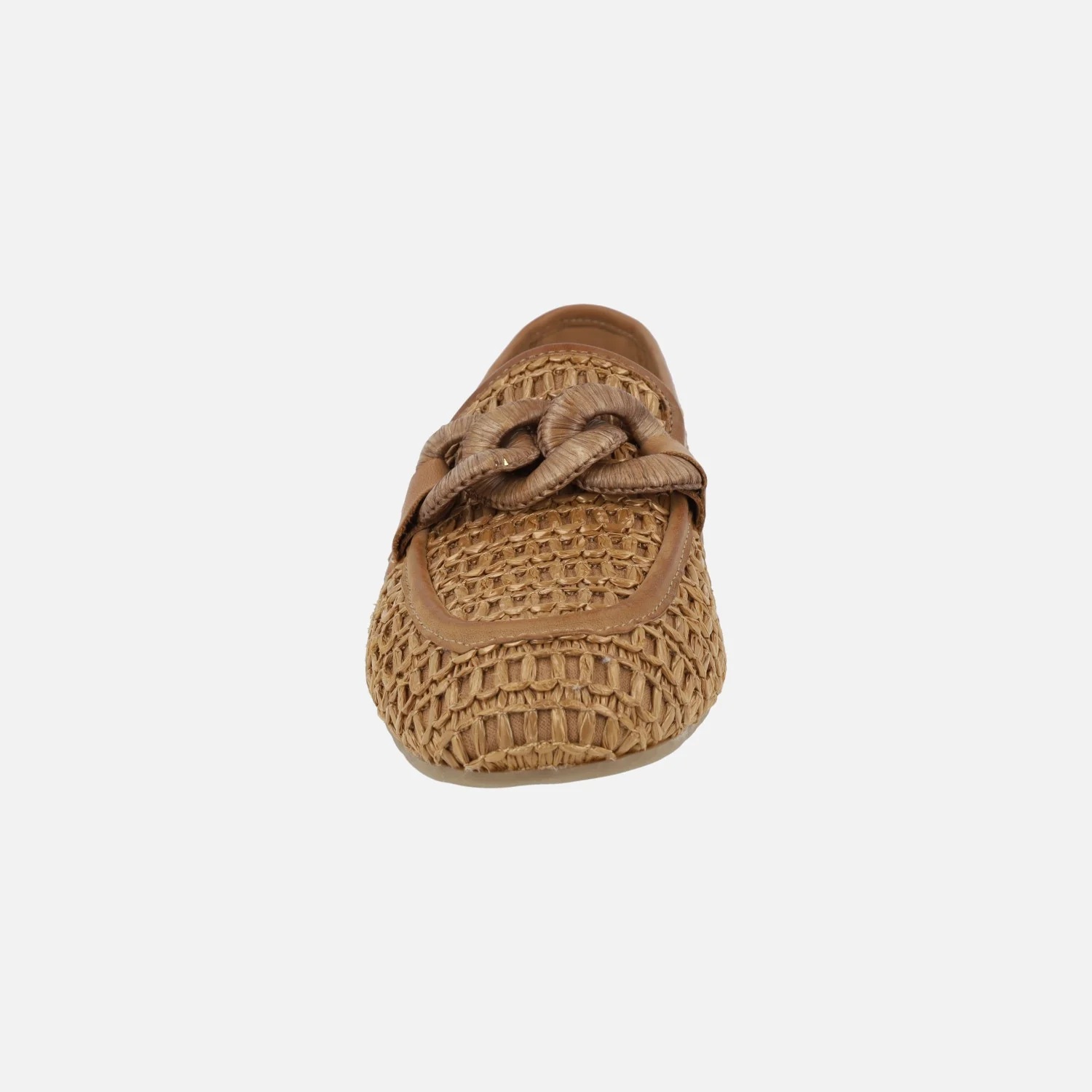 Mocasines en tejido efecto rafia con adorno de eslabones - Image 12