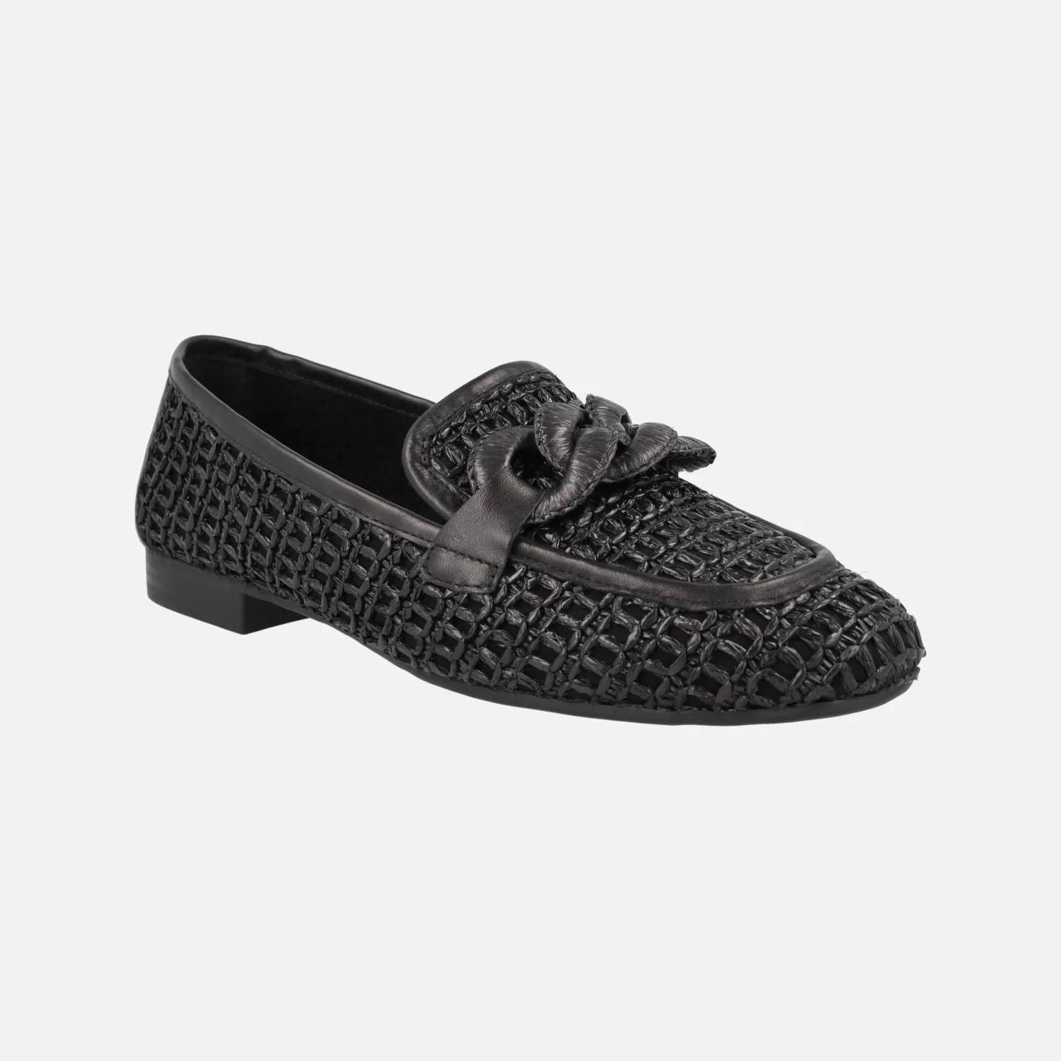 Mocasines en tejido efecto rafia con adorno de eslabones - Image 15