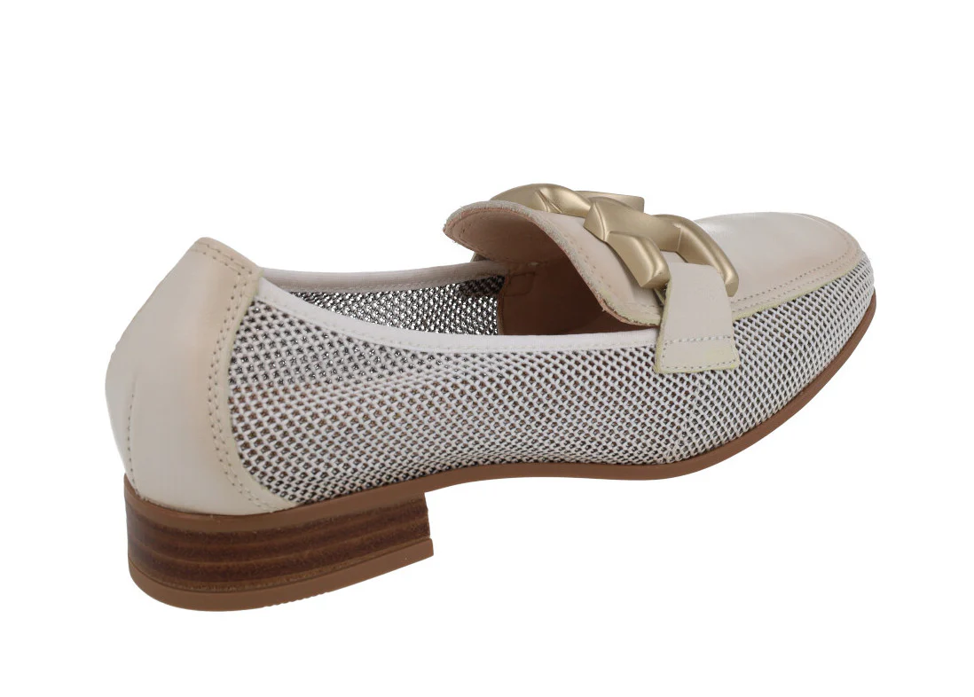 Mocasines multimaterial con adorno para mujer - Image 14