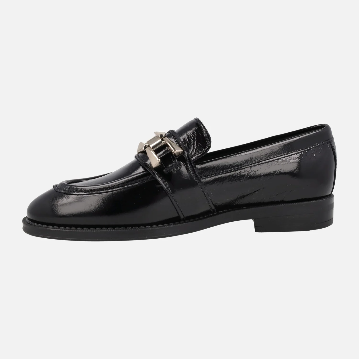 Mocasines de charol New Mimi con adorno de cadena - Image 4