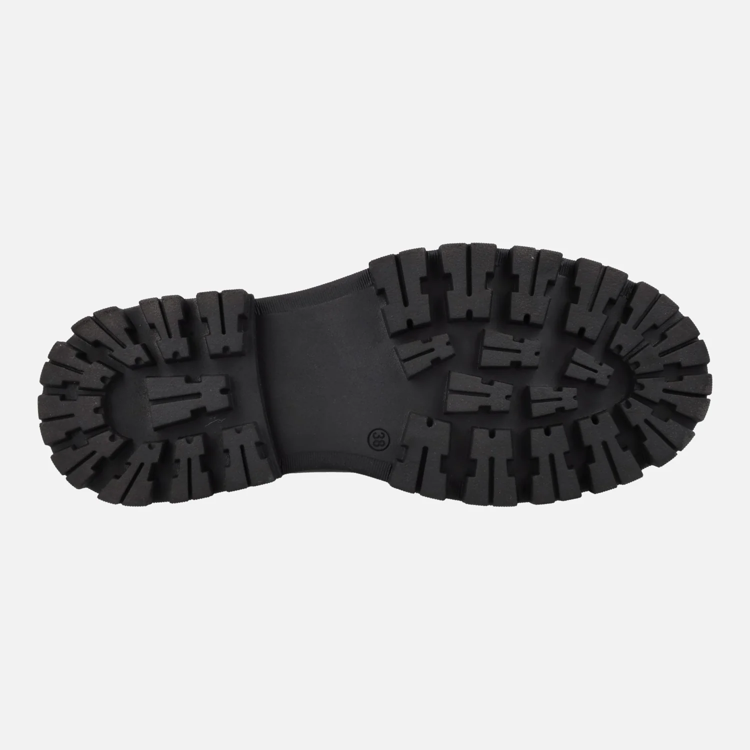 Mocasines negros de piel con piso track Gioseppo Steinnes para mujer - Image 5
