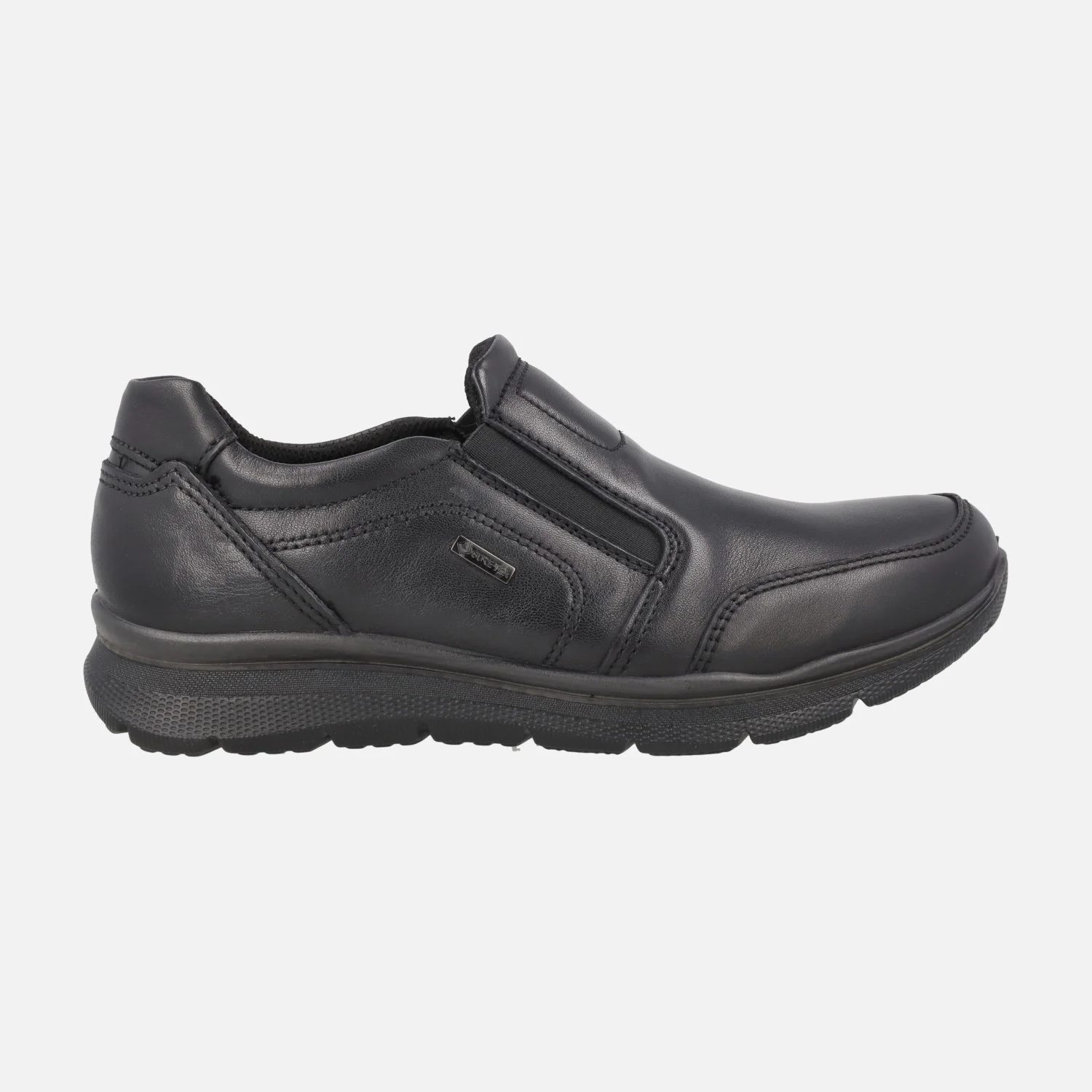 Mocasines negros de piel para hombre con membrana Gore tex - Image 7