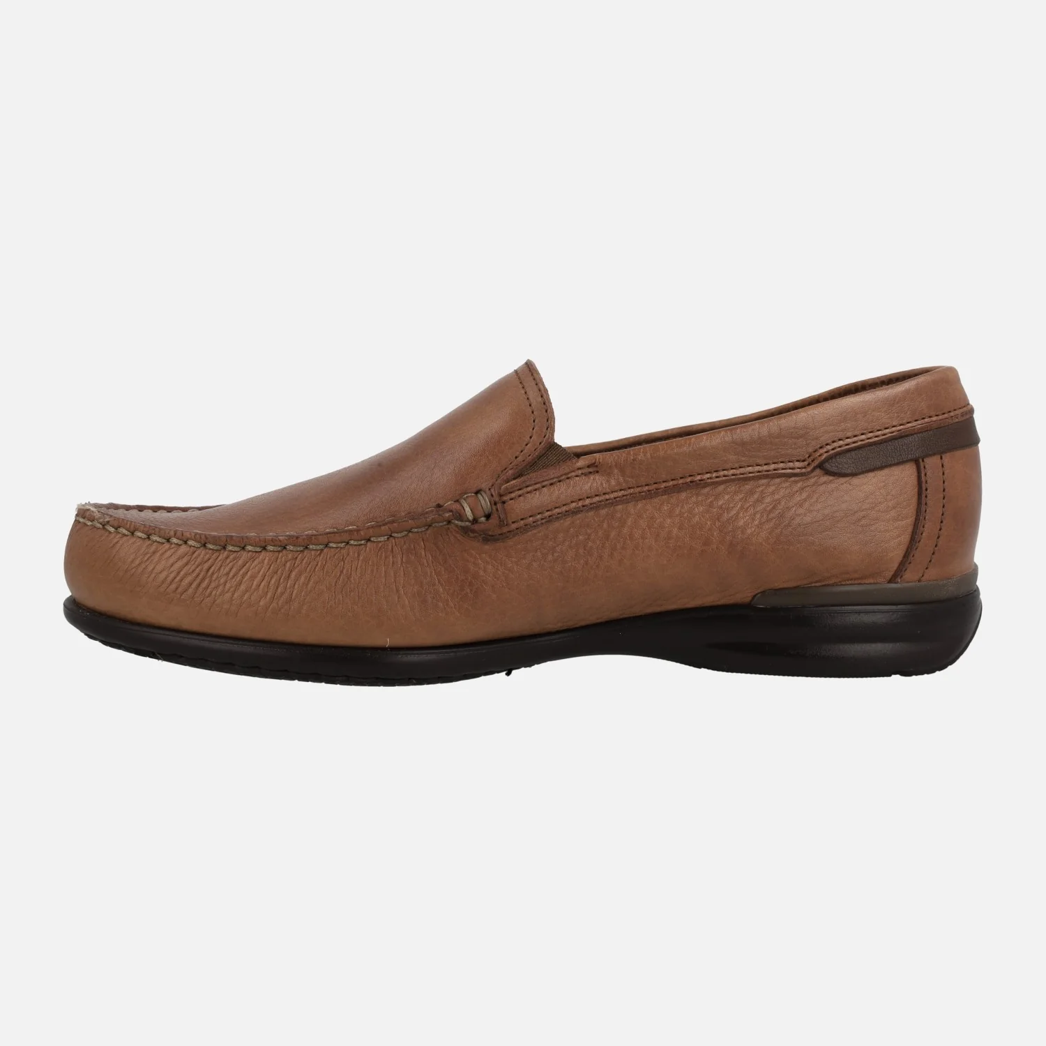 Mocasines marrones de piel para hombre Fluchos con piso Extralight - Image 3