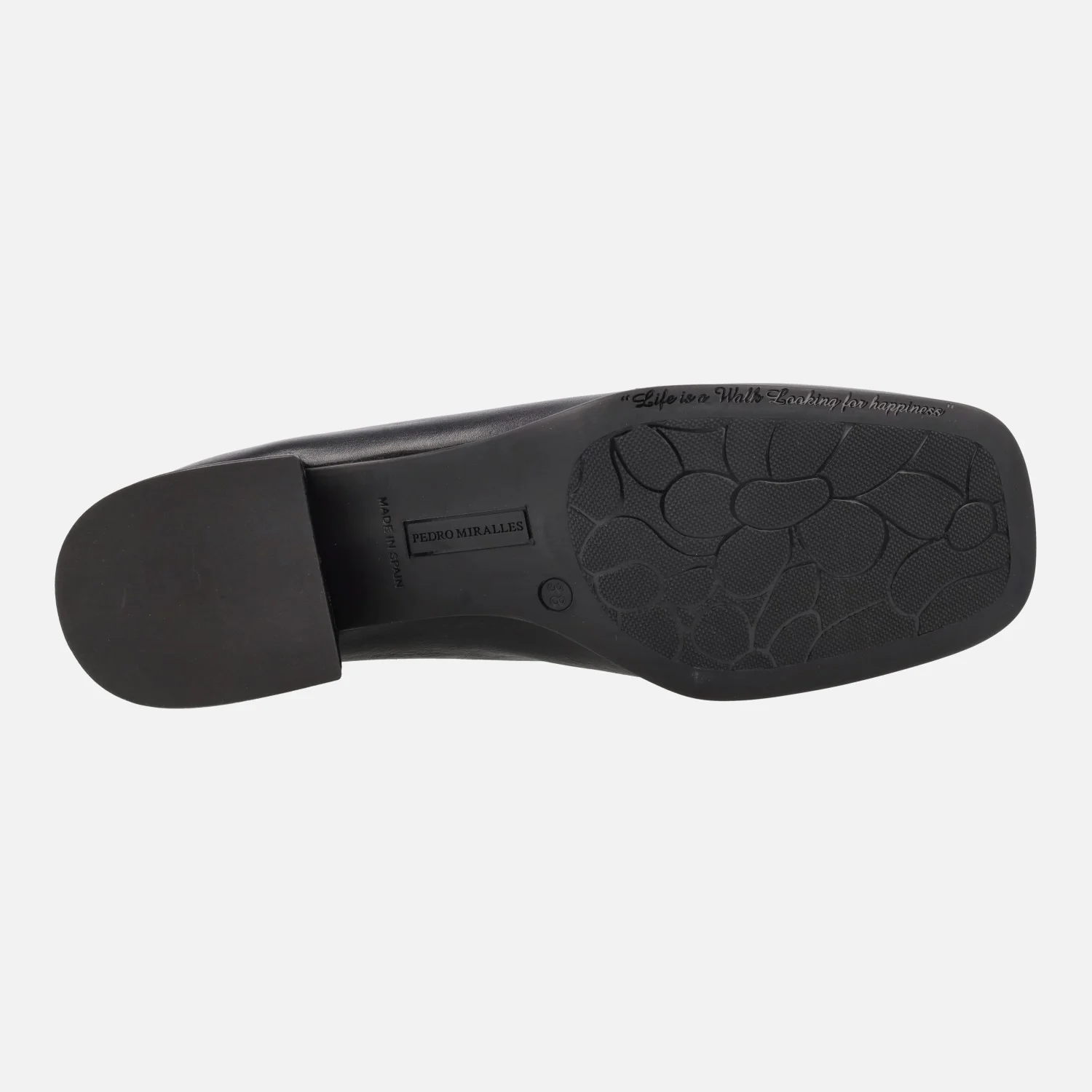 Mocasines negros de piel Texas con adorno dorado y vivo marrón - Image 5