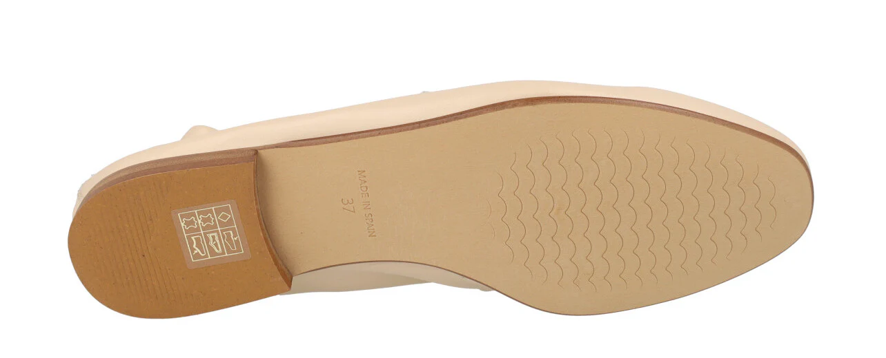 Mocasines planos de piel con antifaz para mujer - Image 5
