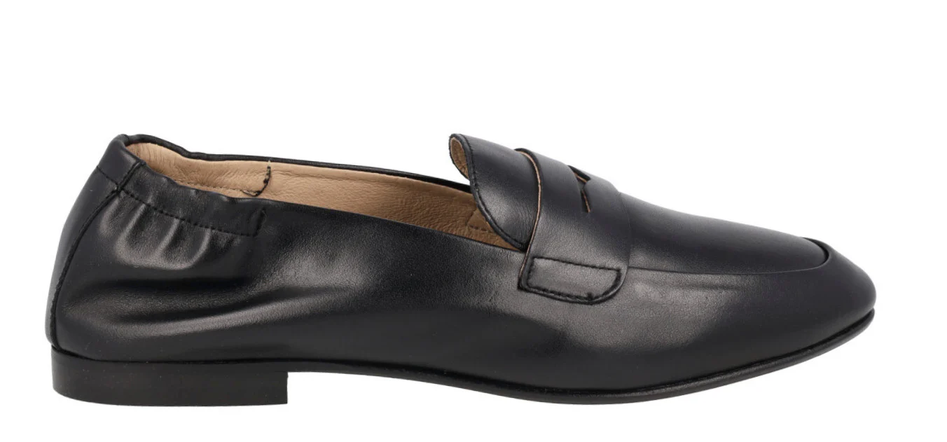 Mocasines planos de piel con antifaz para mujer - Image 7