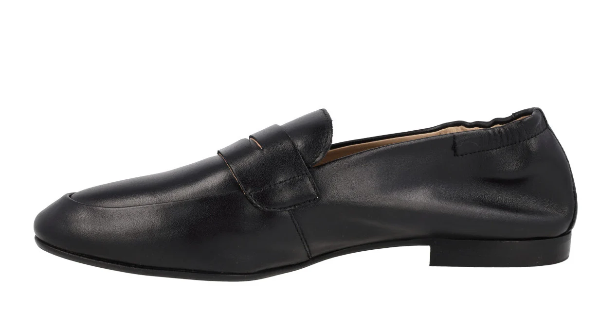 Mocasines planos de piel con antifaz para mujer - Image 8