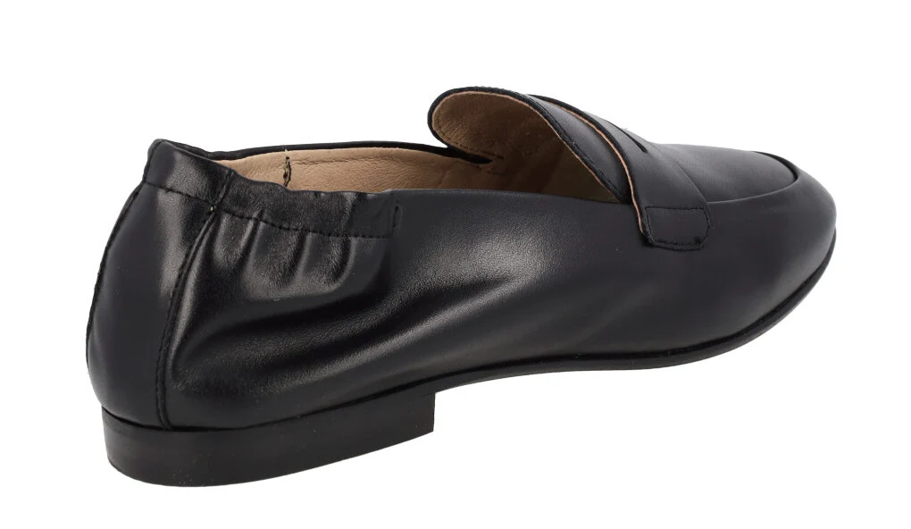 Mocasines planos de piel con antifaz para mujer - Image 9