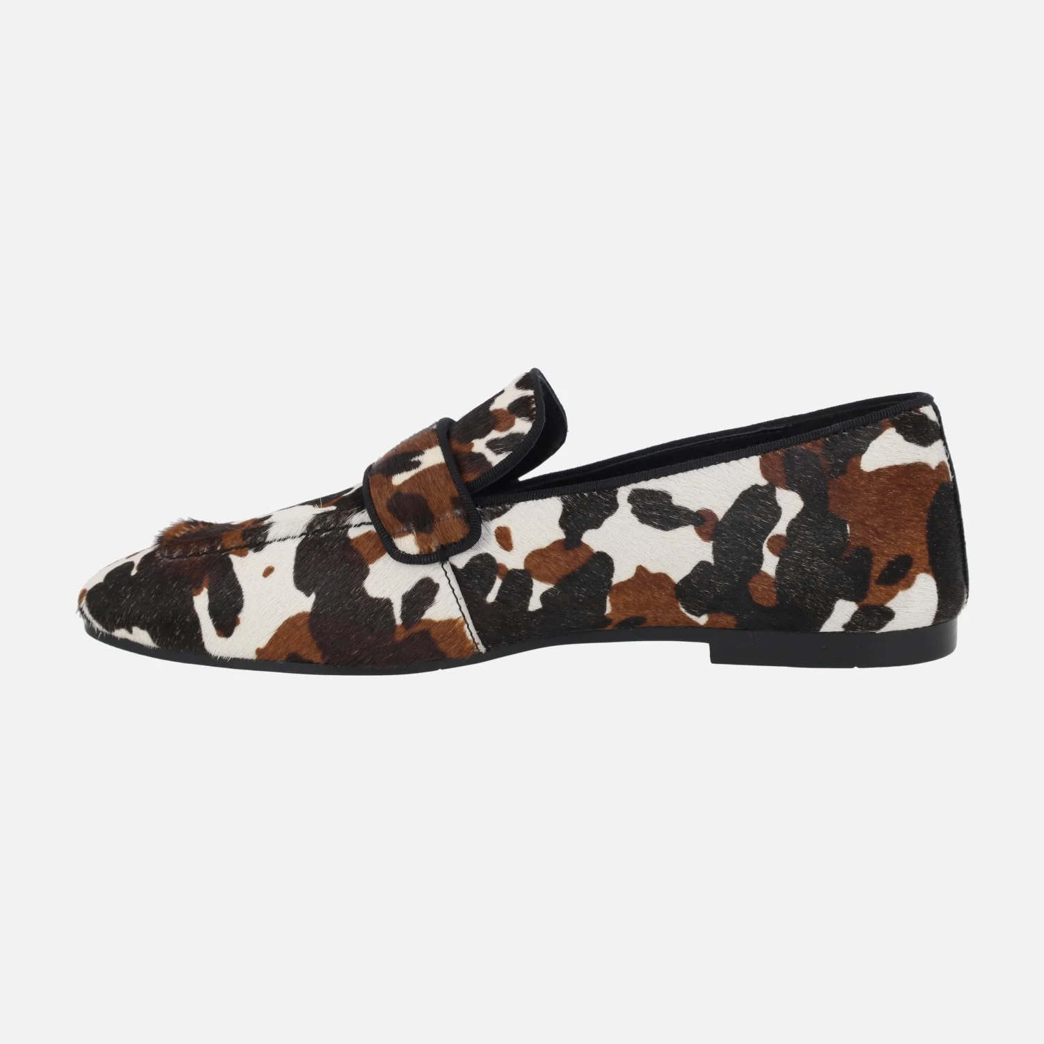 Mocasines planos en pelo animal print vaca Torah - Image 3