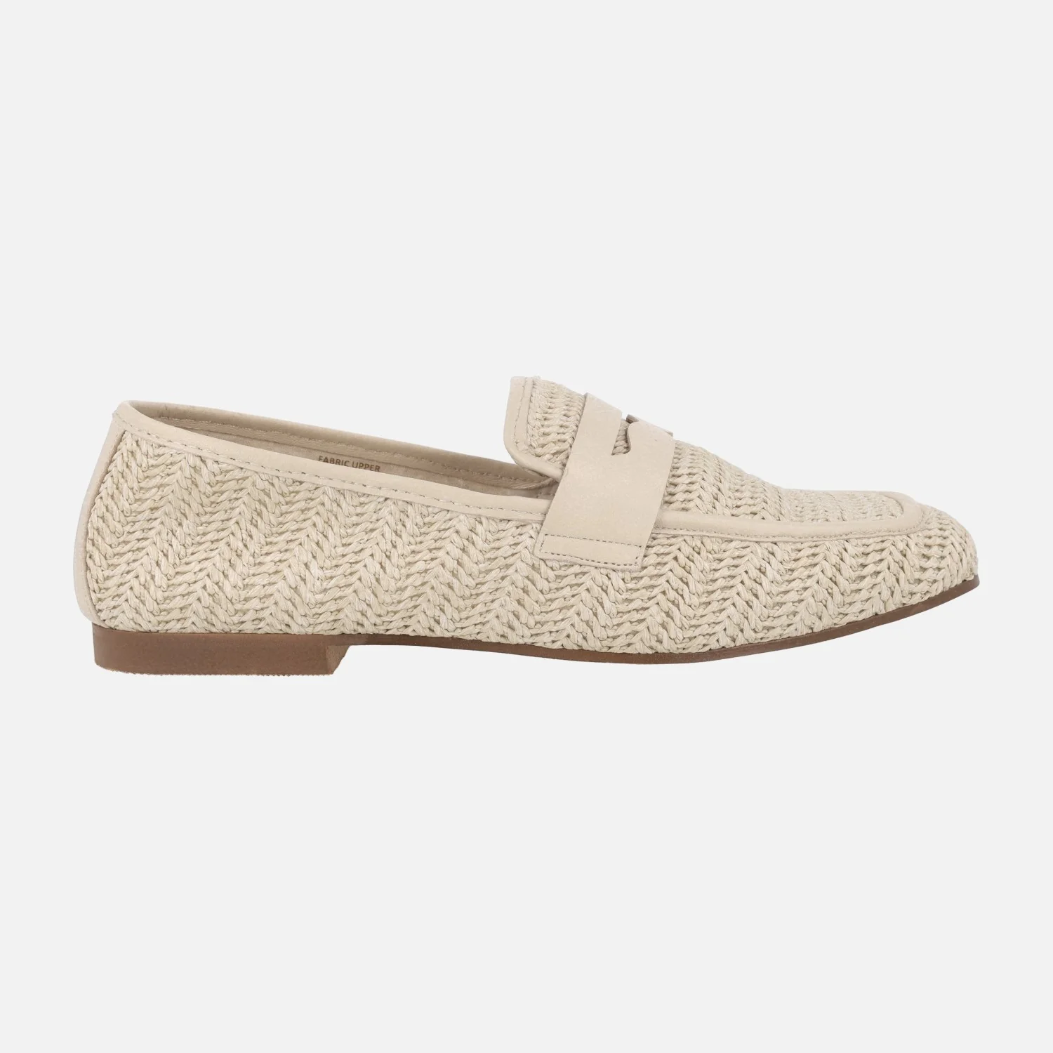 Mocasines planos en tejido efecto rafia con adorno de antifaz - Image 7