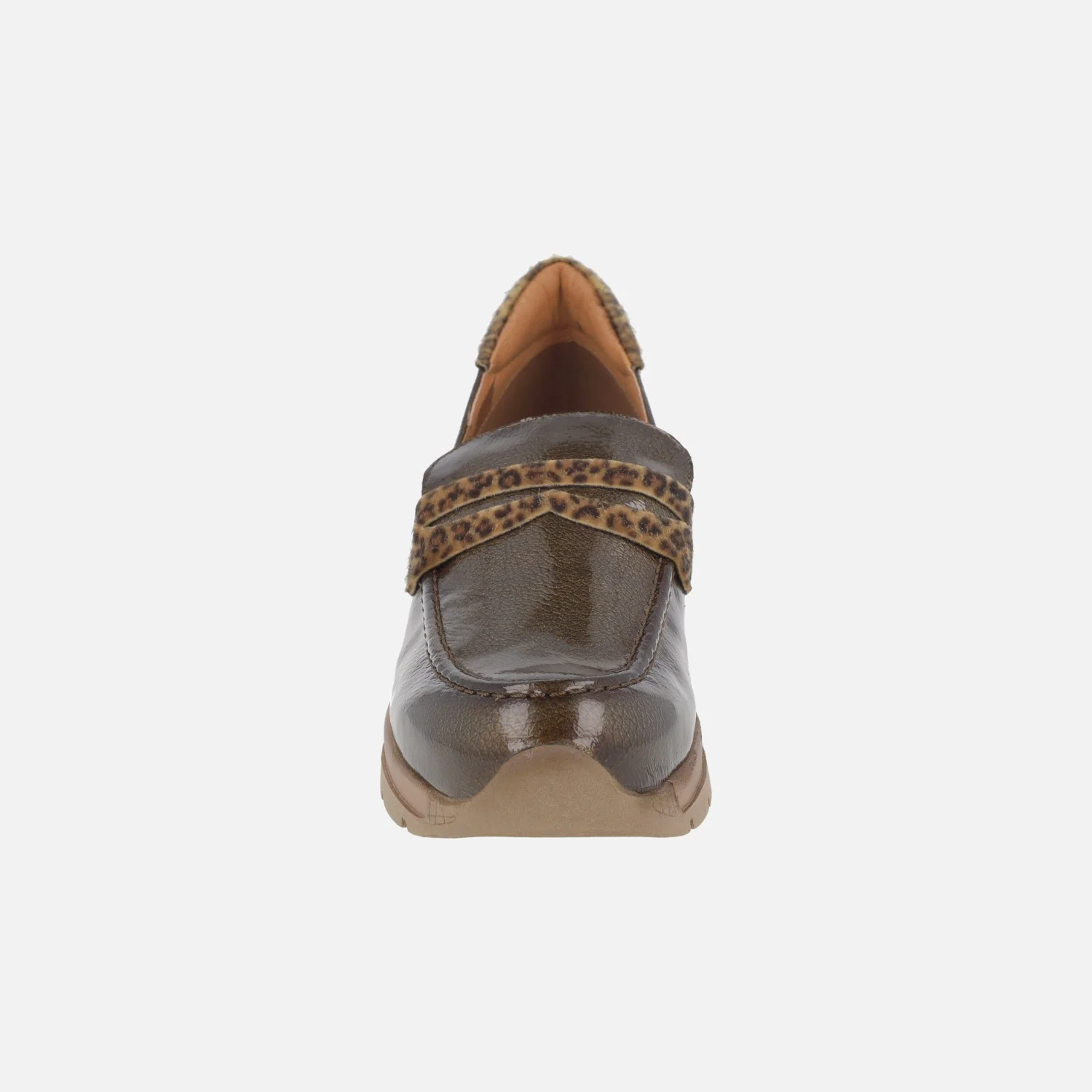Mocasines Polar en piel charol con detalles en animal print - Image 11