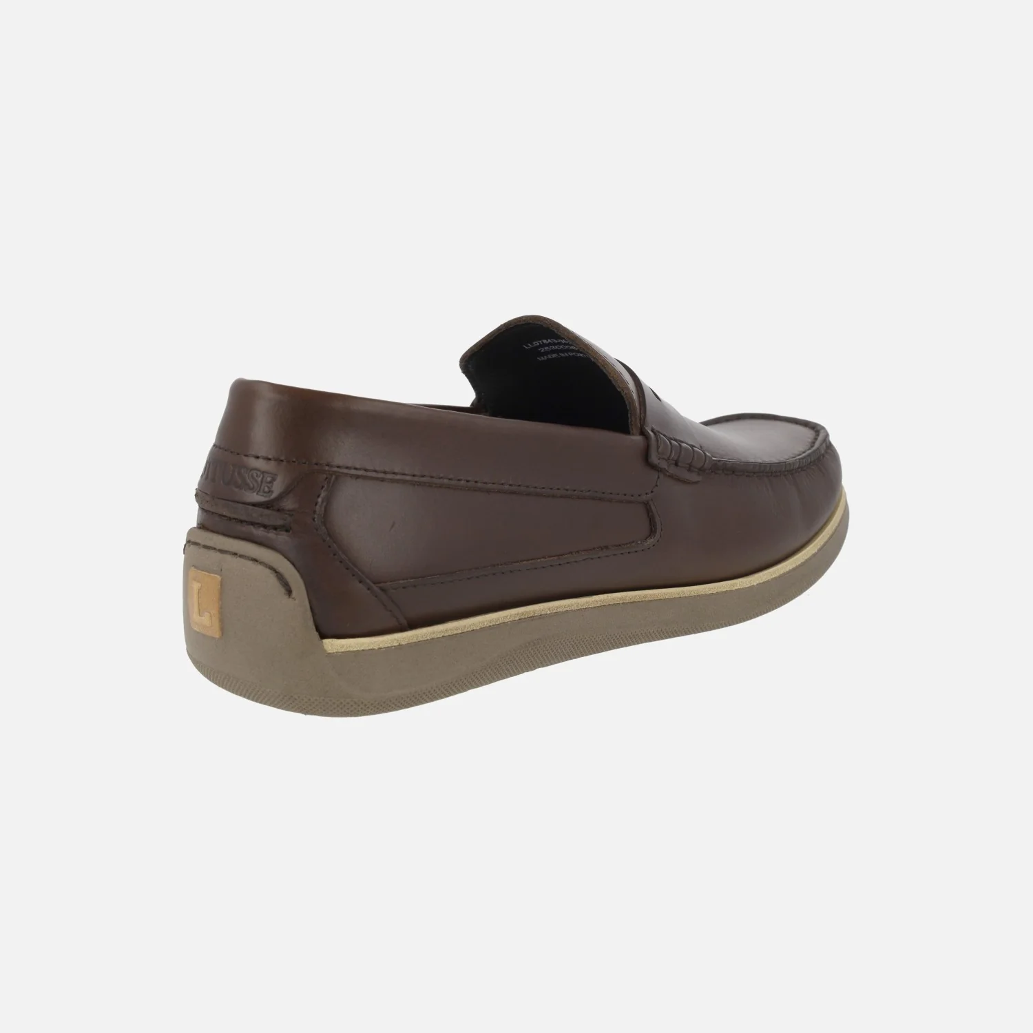 Mocasines Sailor con antifaz para hombre en piel moka - Image 4