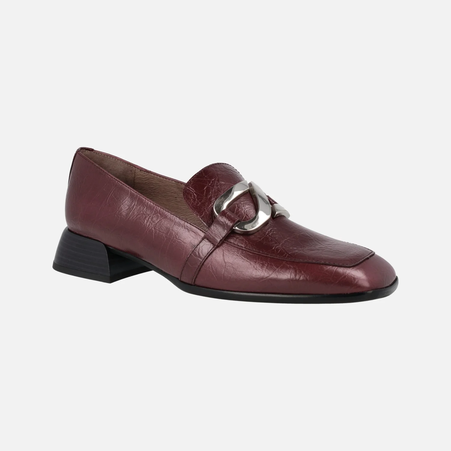 Mocasines Suri para mujer en piel texturizada con adorno metálico - Image 12