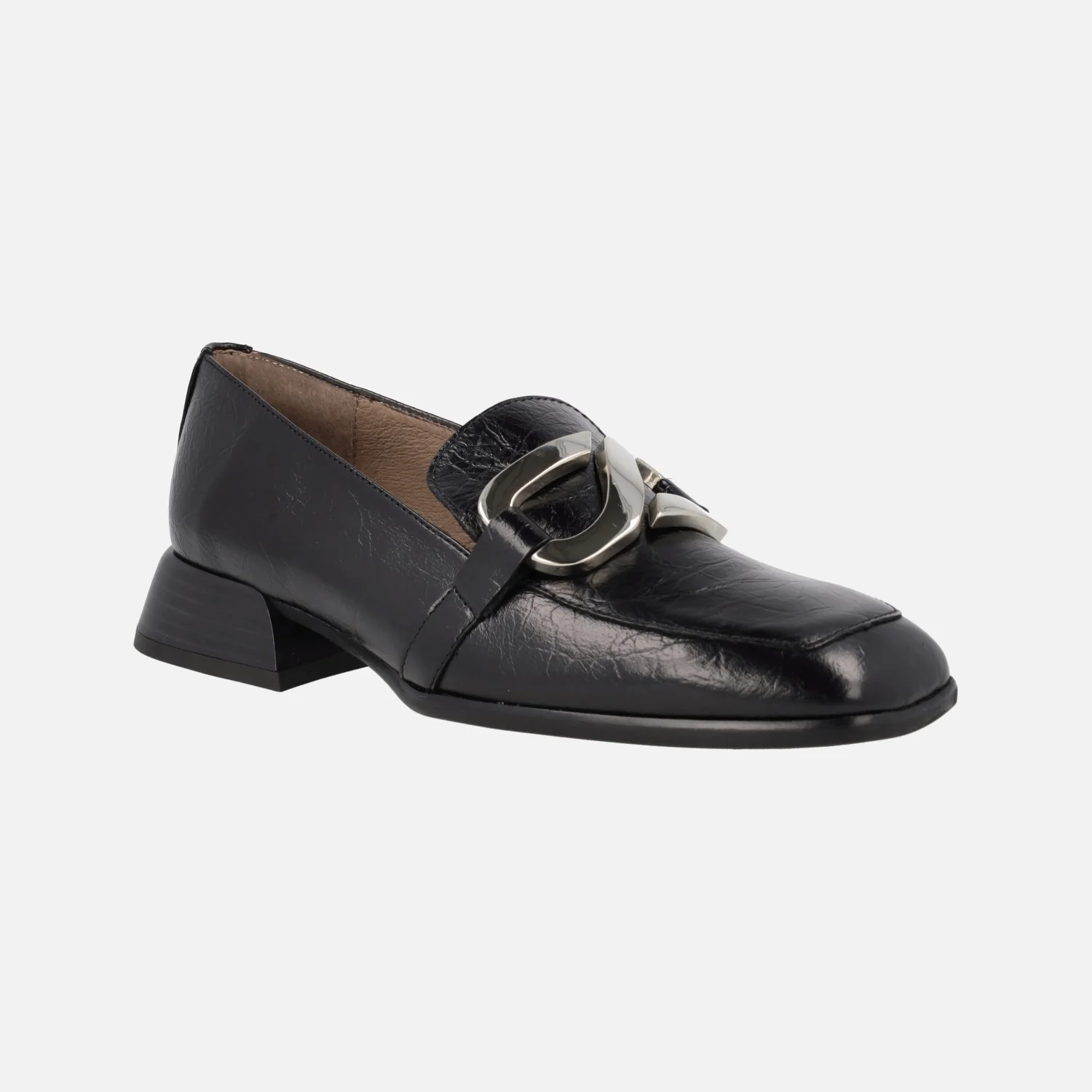 Mocasines Suri para mujer en piel texturizada con adorno metálico - Image 7