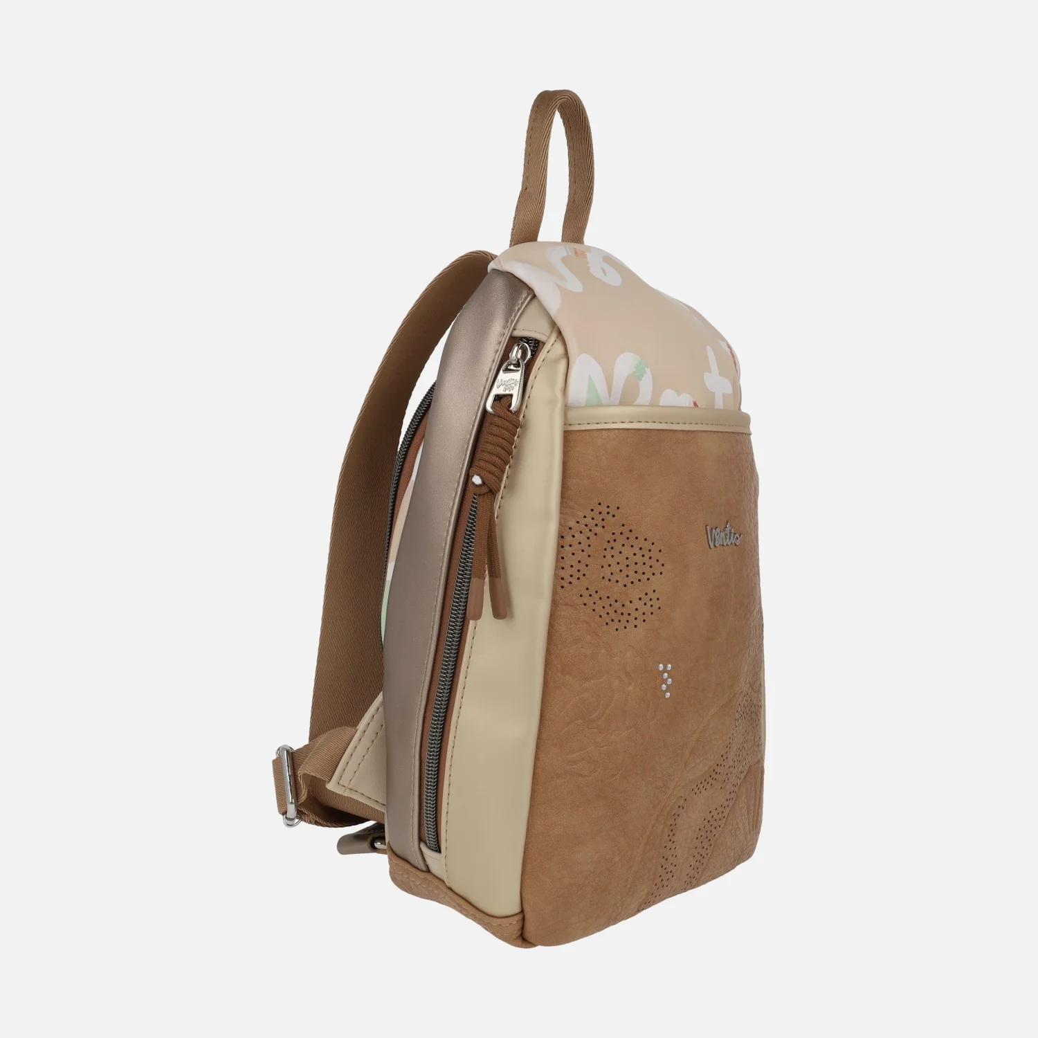 Mochilas antirrobo en combinado camel - Image 2