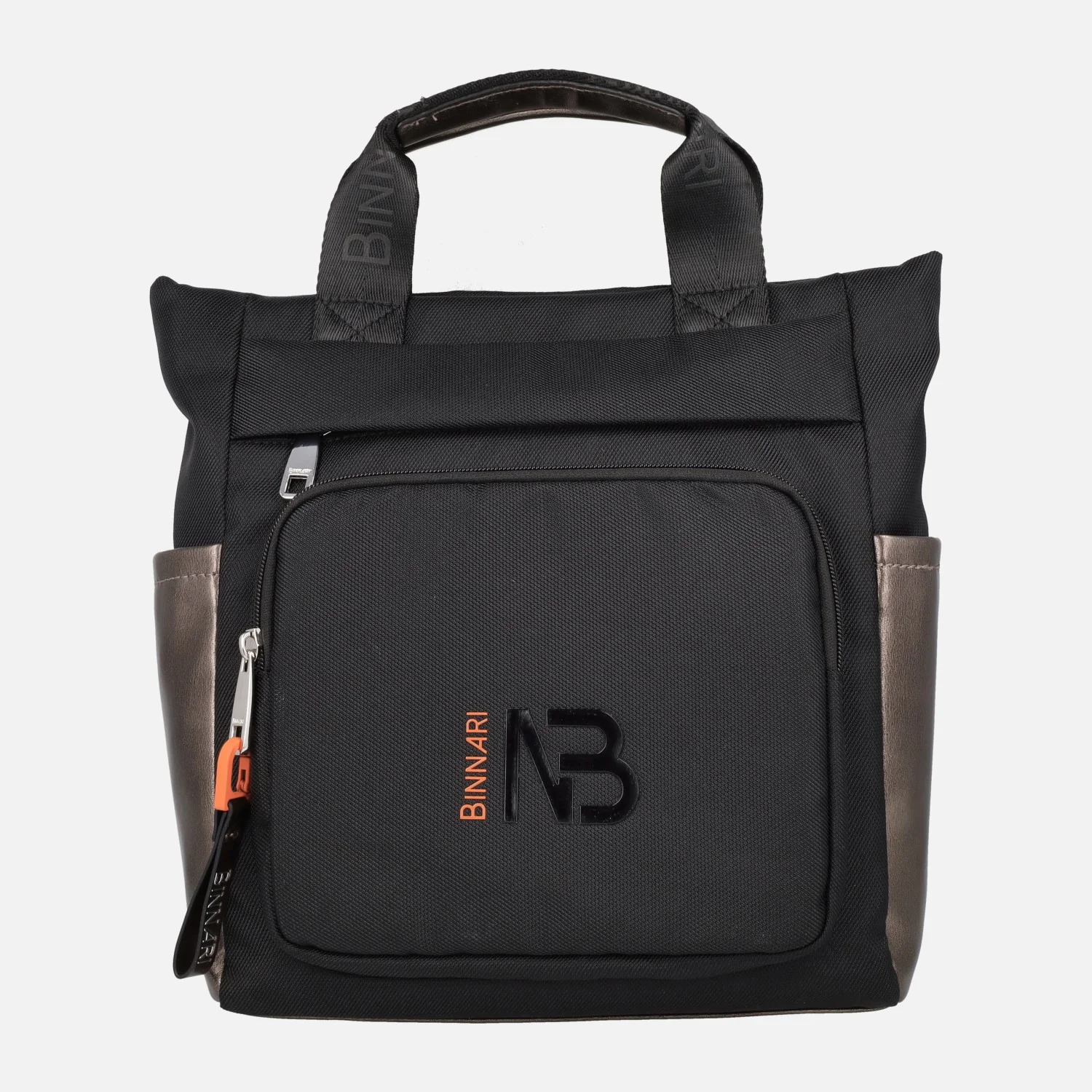 Mochilas Emile en combinado negro y bronce