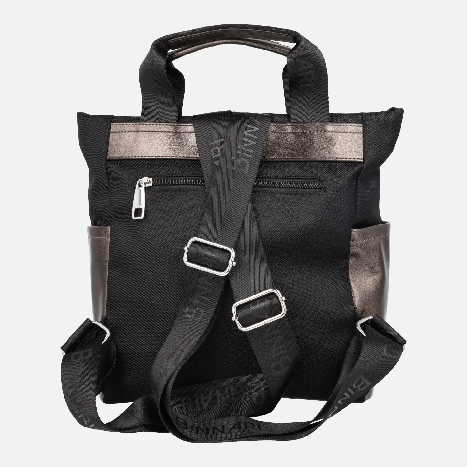 Mochilas Emile en combinado negro y bronce - Image 3