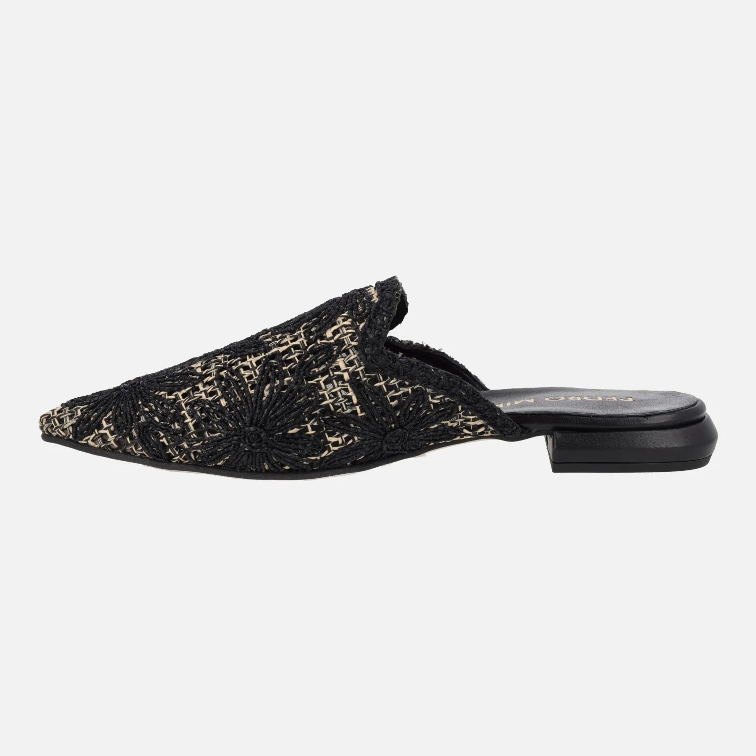 Mules Alozaina en tejido rafia trenzado con motivos florales - Image 11