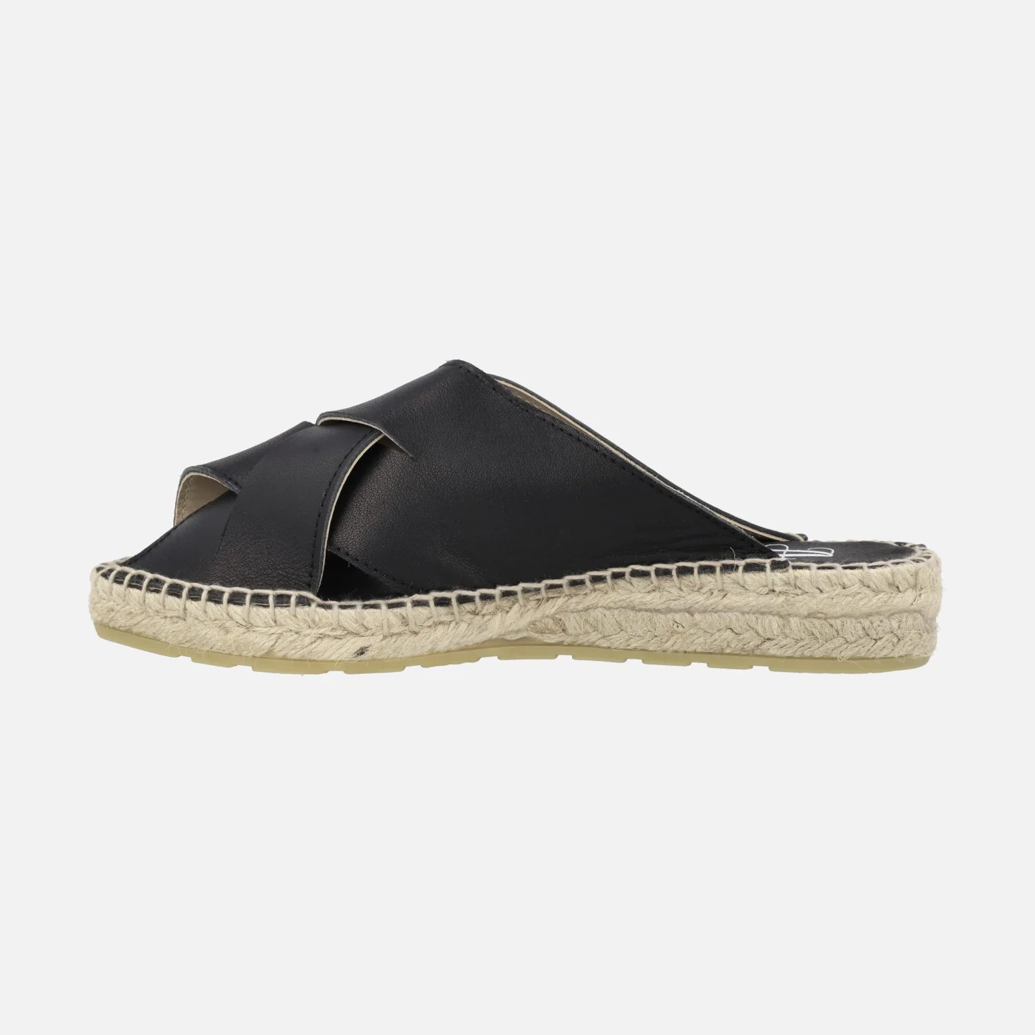 Mules de piel con tiras entrelazadas y piso de yute - Image 9