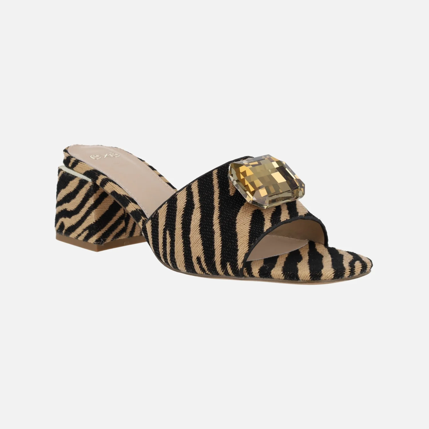 Mules joya en tejido print animal Carmen - Image 2