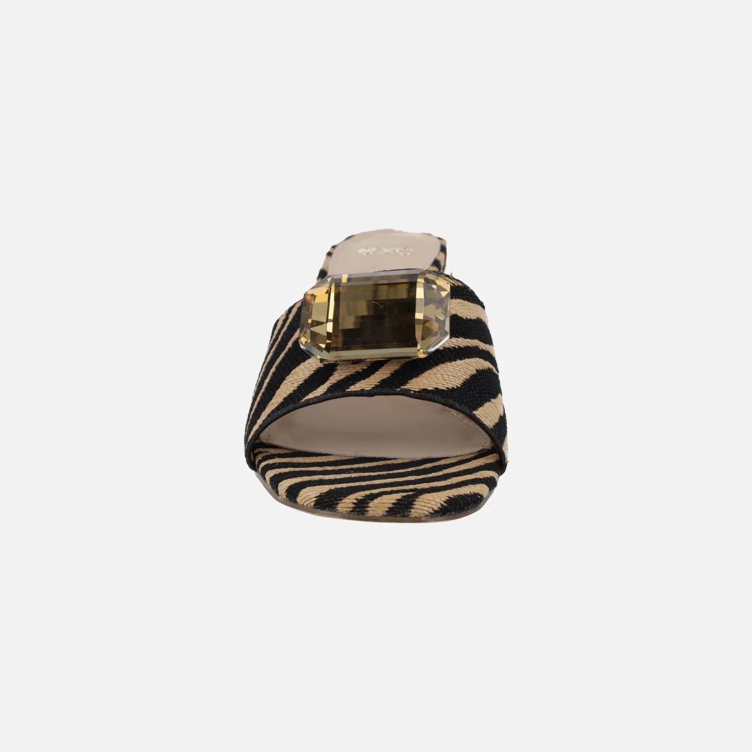 Mules joya en tejido print animal Carmen - Image 5