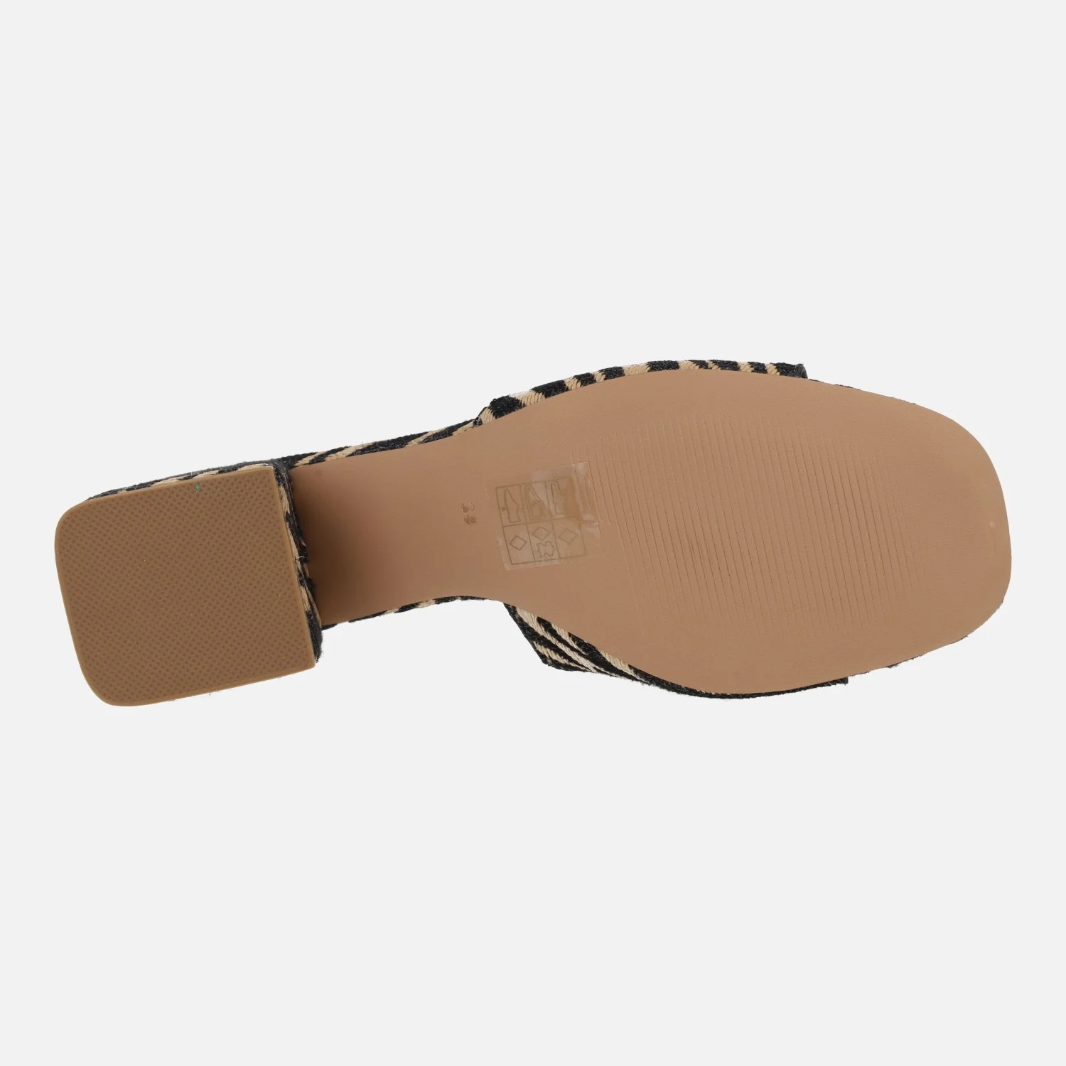 Mules joya en tejido print animal Carmen - Image 6
