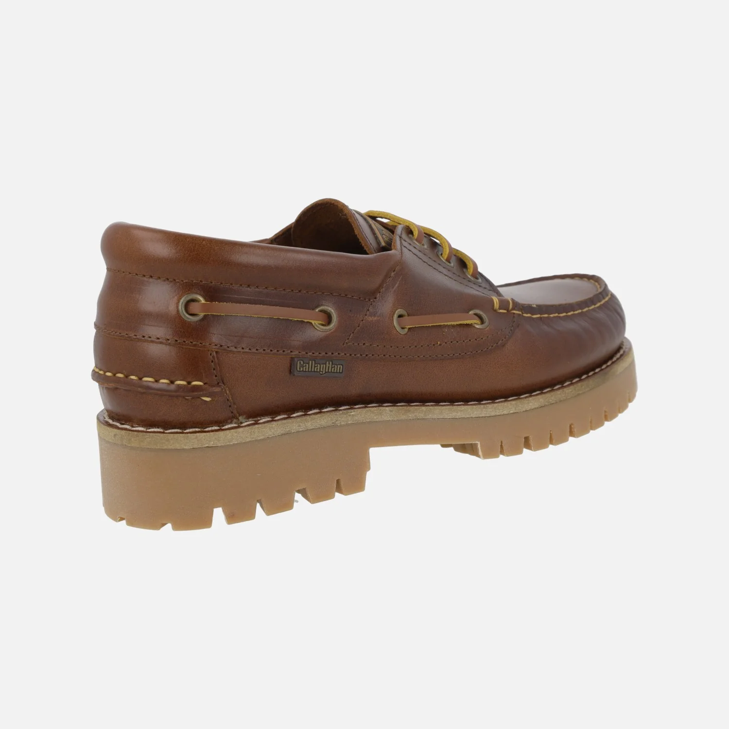 Nauticos clásicos para hombre en piel marrón - Image 3